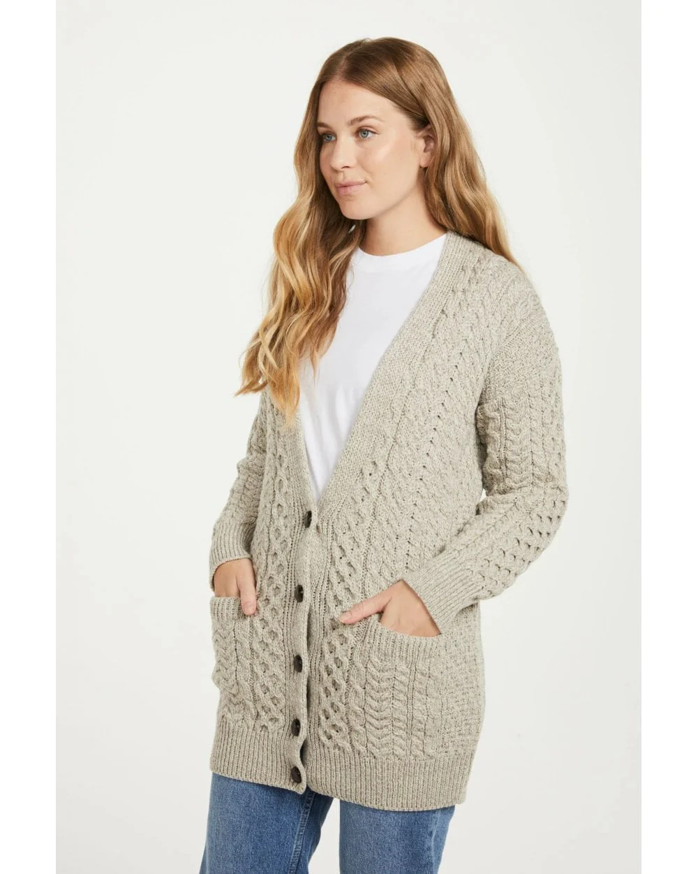 Delphi Aran Boyfriend Cardigan - Image 4