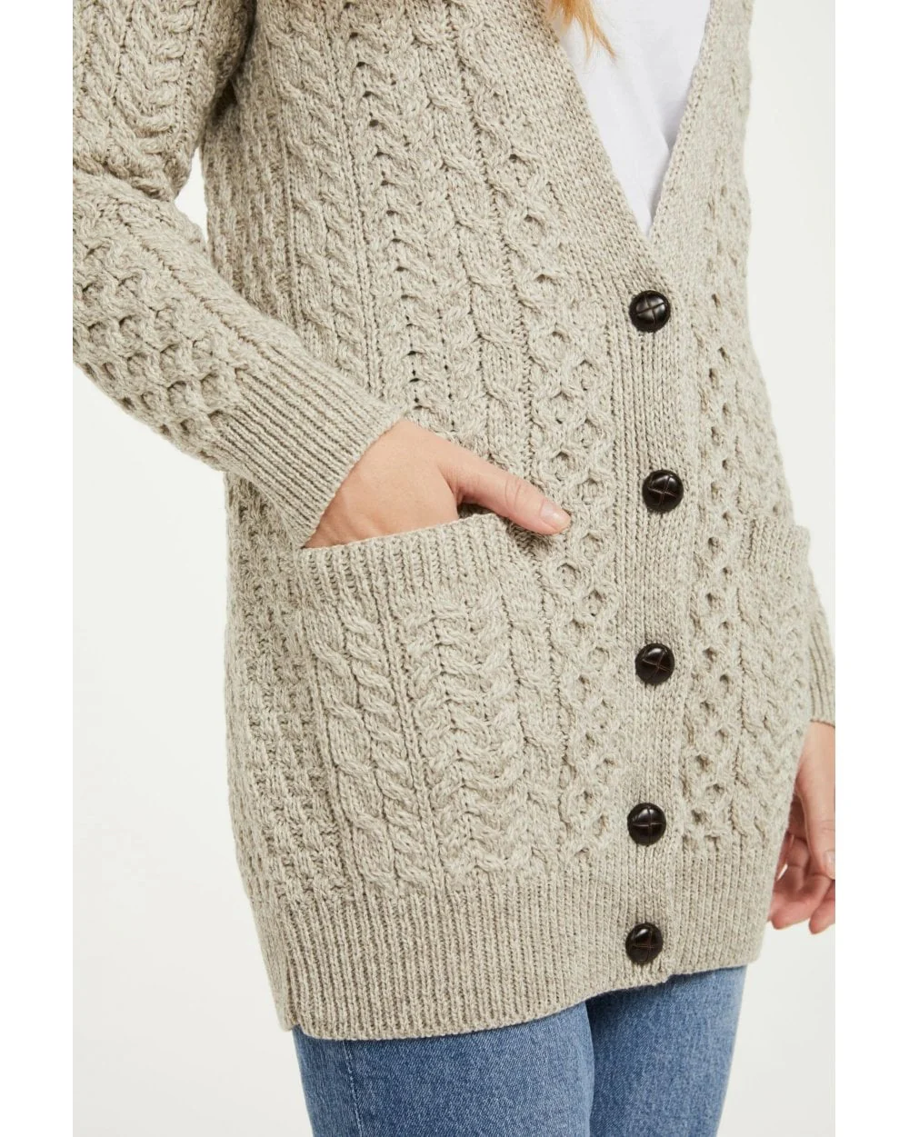 Delphi Aran Boyfriend Cardigan - Image 5