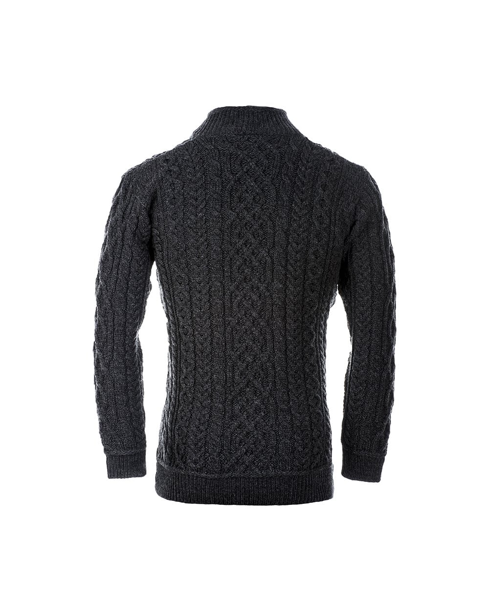 Lackaun Men's 1/4 Zip Aran Sweater - Image 3