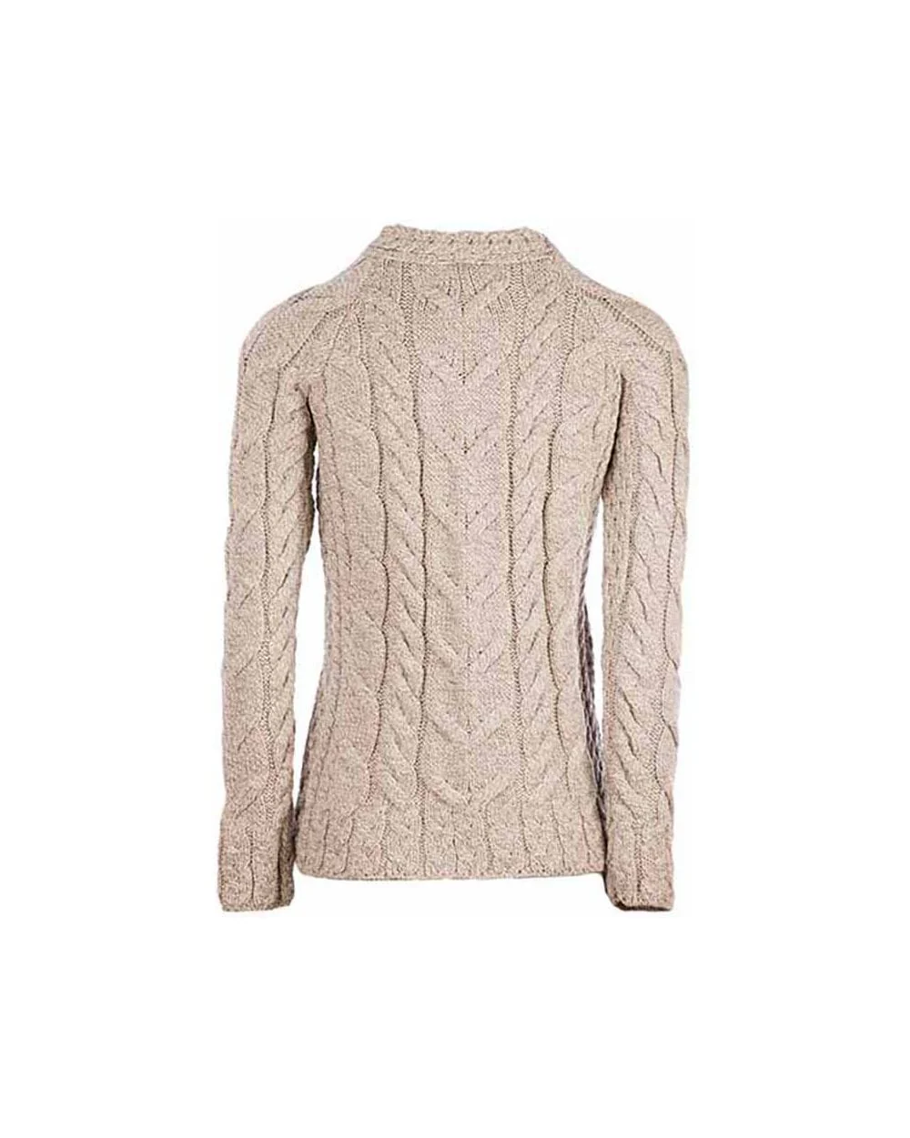 Listowel Ladies Aran Cabled Sweater - Image 3