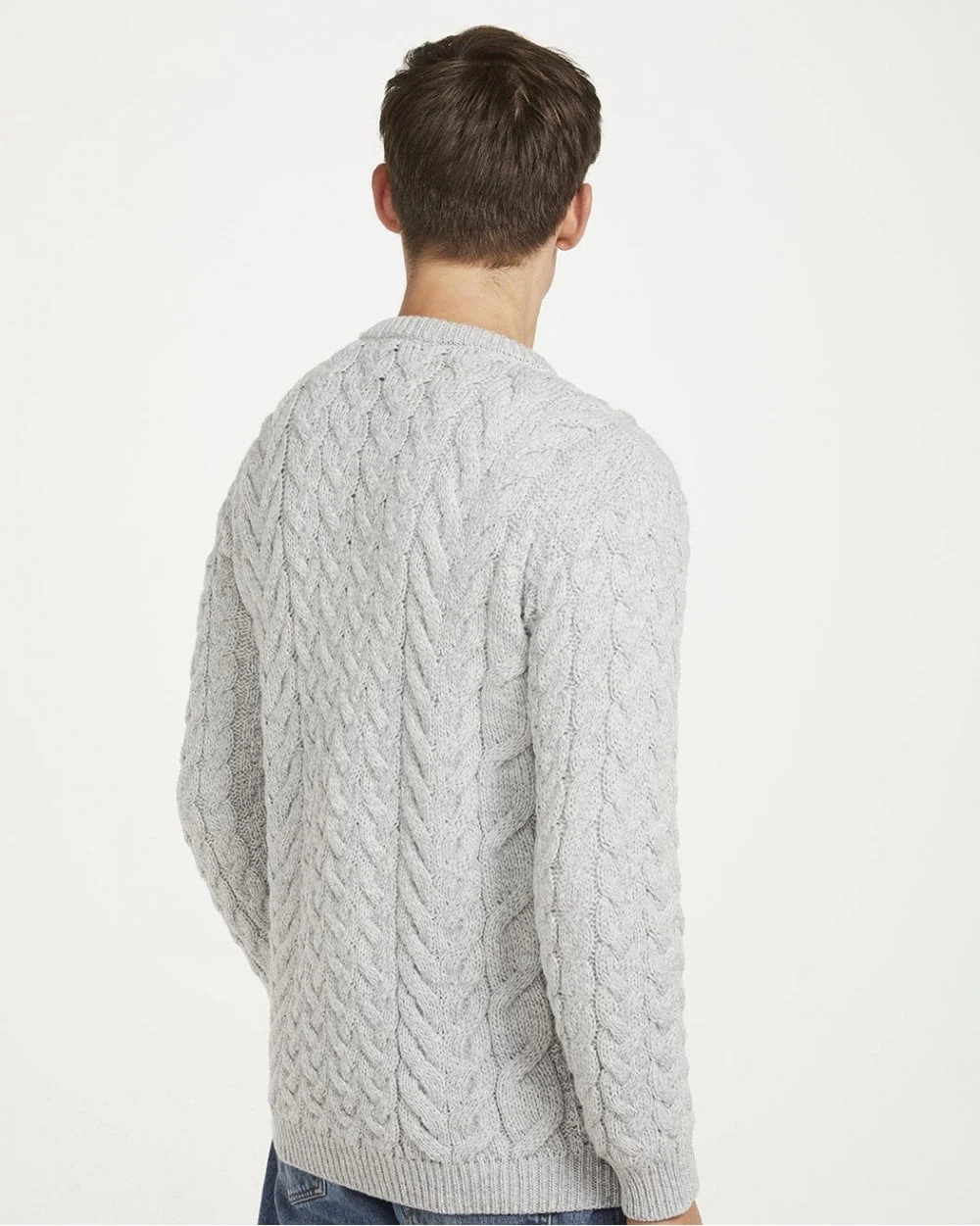 Omey Aran Crew Neck Sweater - Image 12