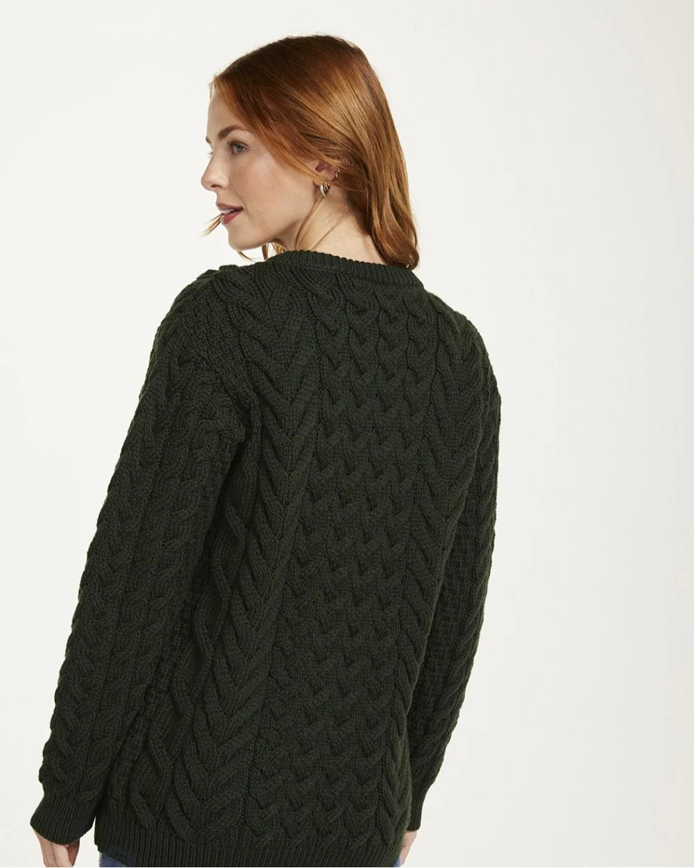 Omey Aran Crew Neck Sweater - Image 16