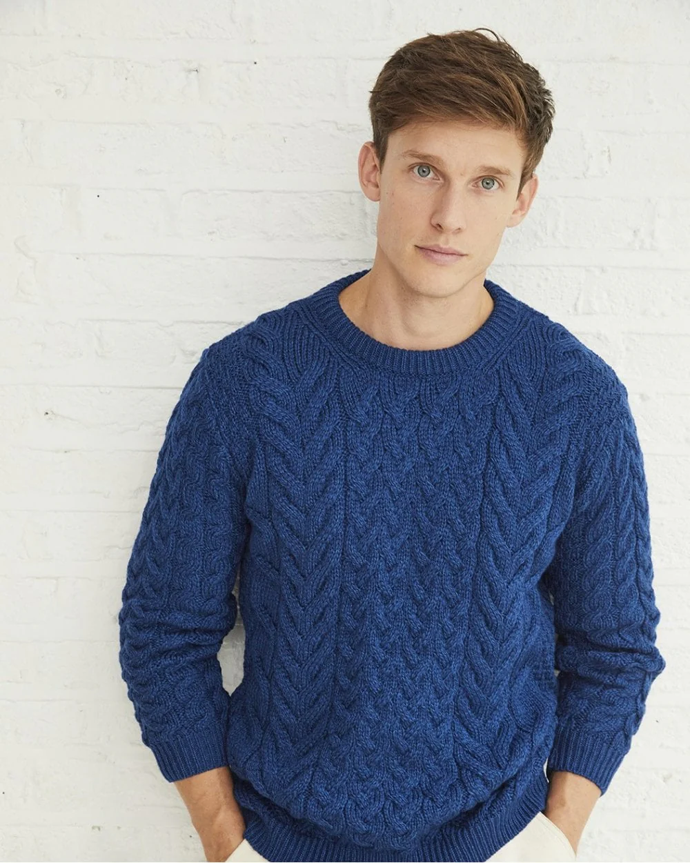 Omey Aran Crew Neck Sweater - Image 3