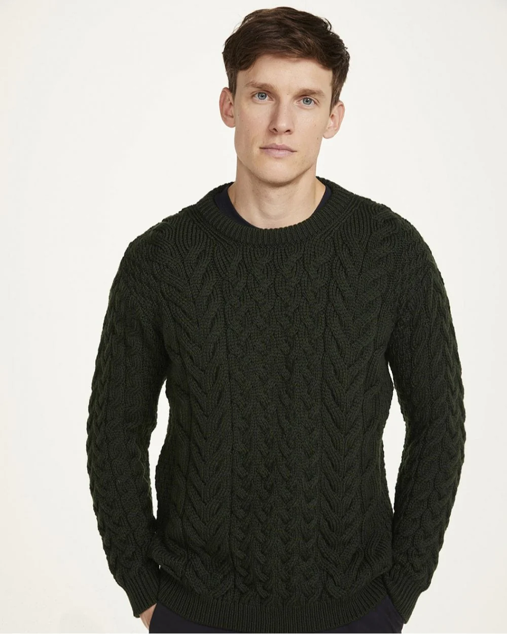 Omey Aran Crew Neck Sweater - Image 6