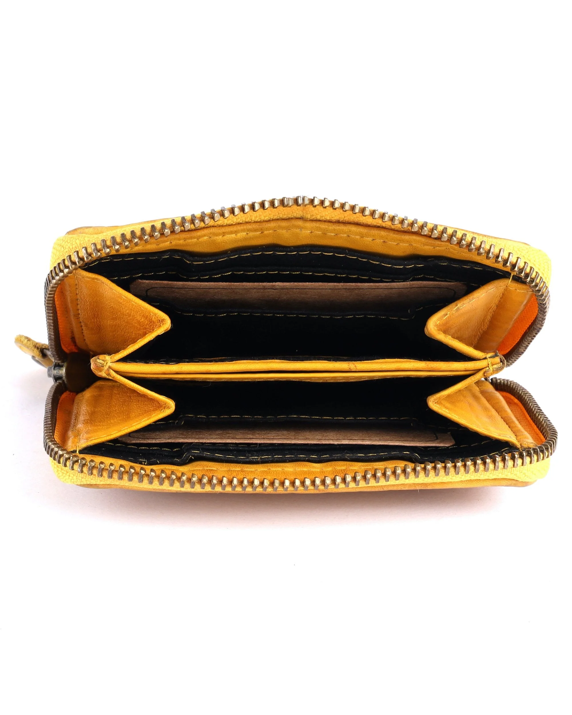 Leather Purse - Yellow - Image 3
