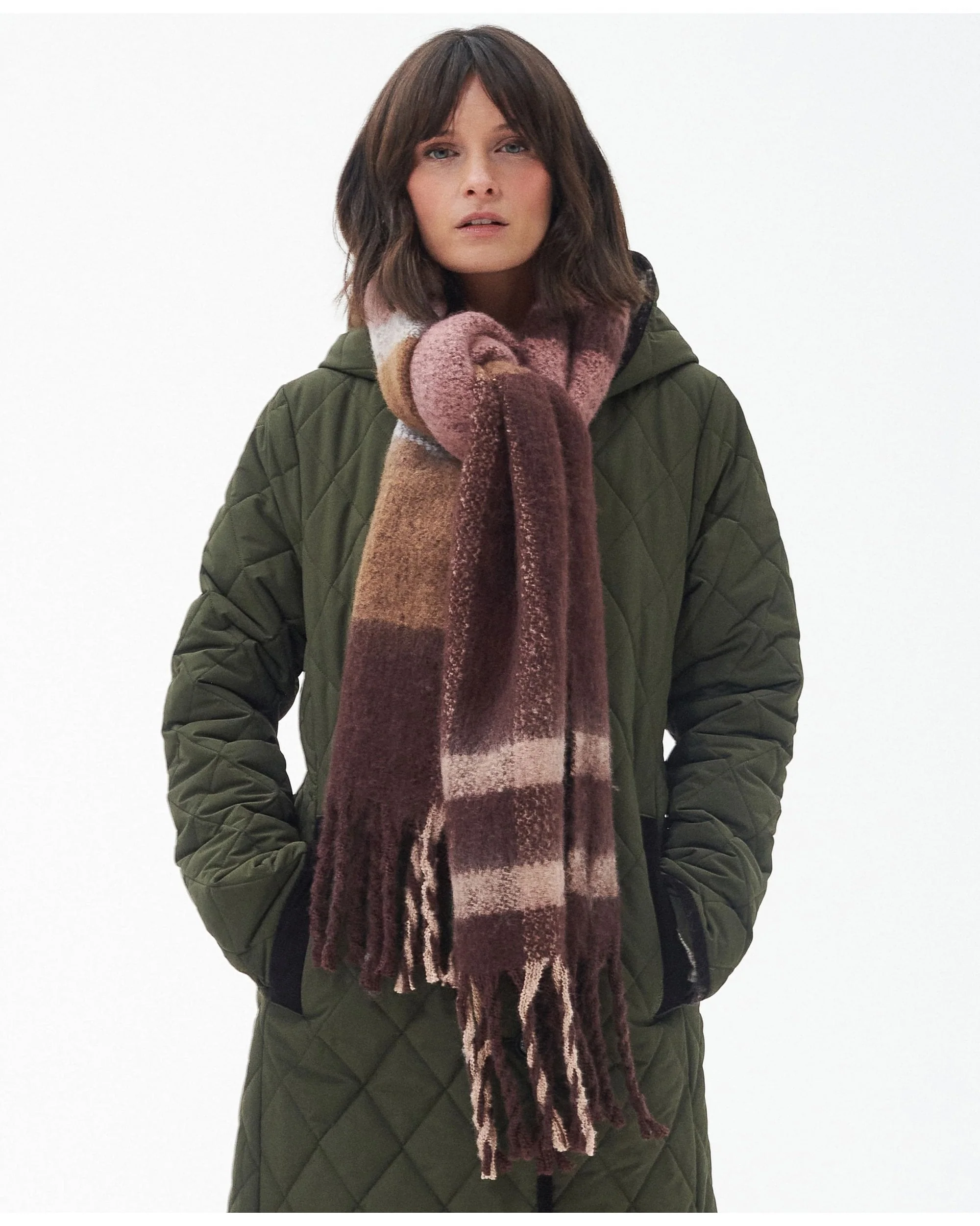 Isla Tartan Boucle Scarf - Image 20