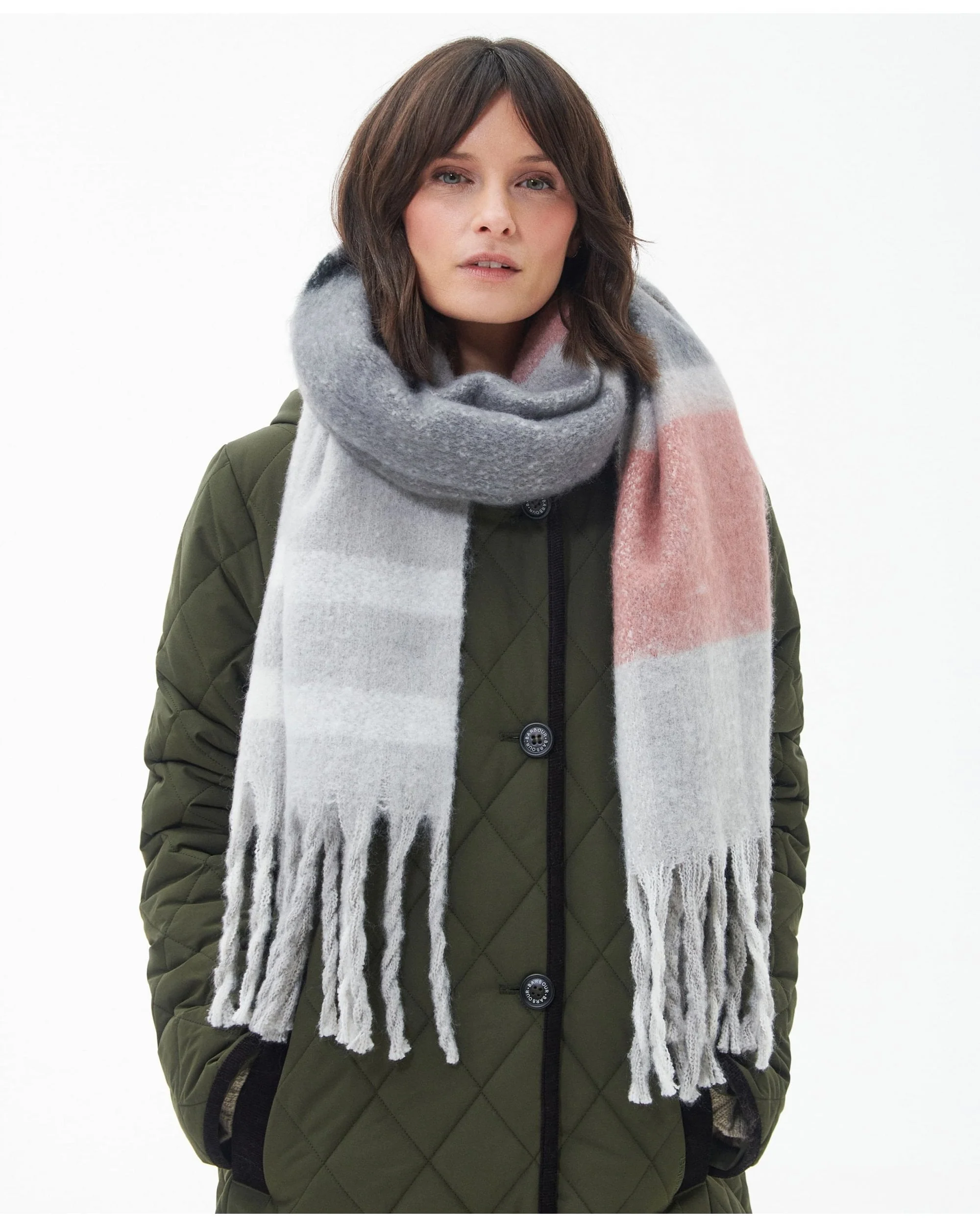 Isla Tartan Boucle Scarf - Image 4