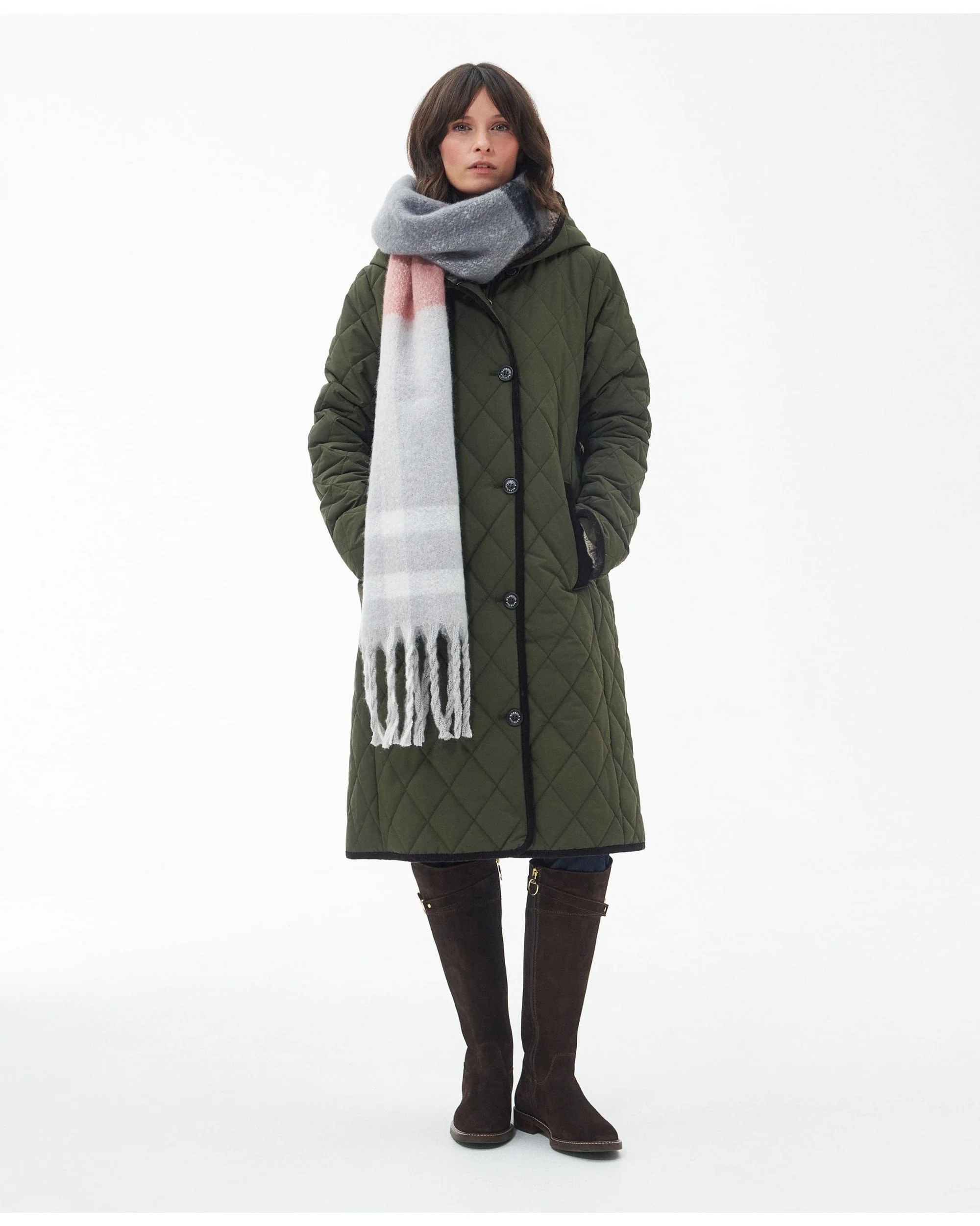 Isla Tartan Boucle Scarf - Image 6