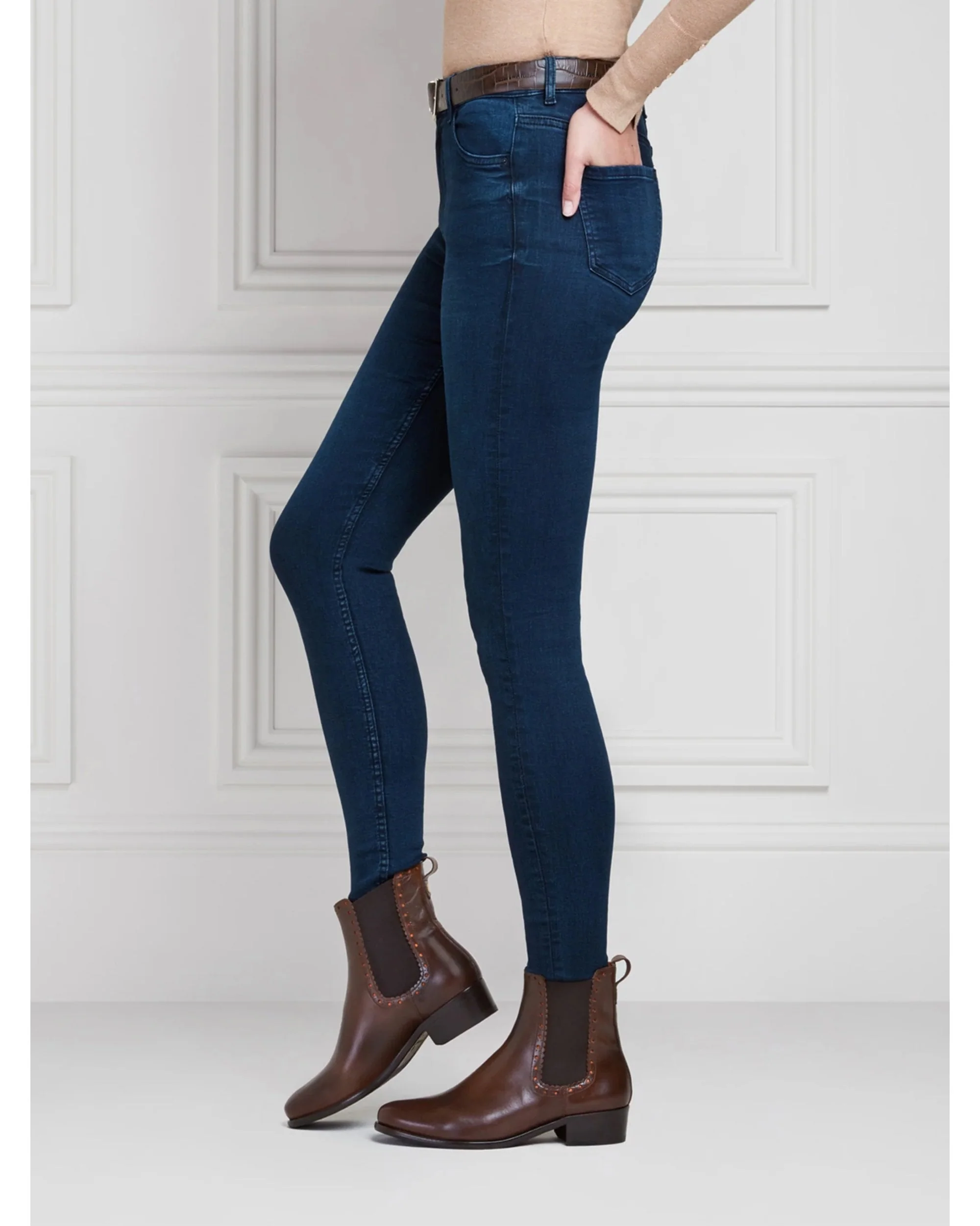 Leather Brogued Chelsea Boot - Image 3