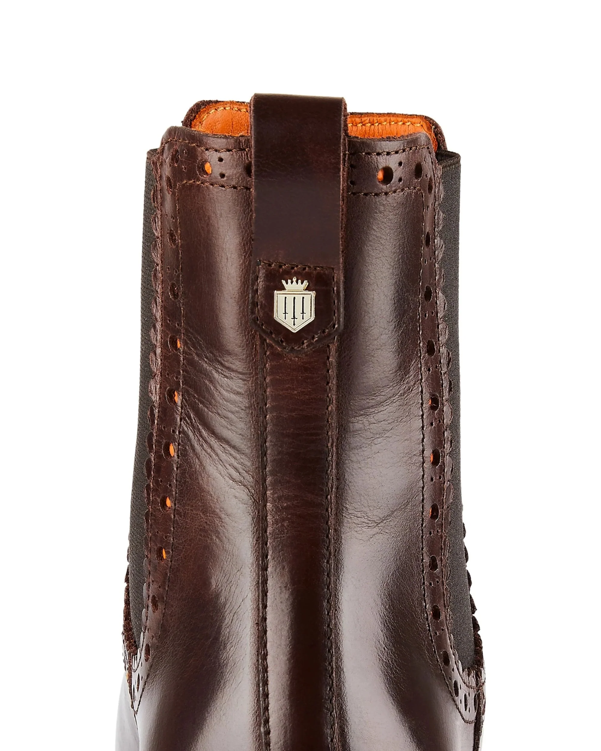 Leather Brogued Chelsea Boot - Image 5