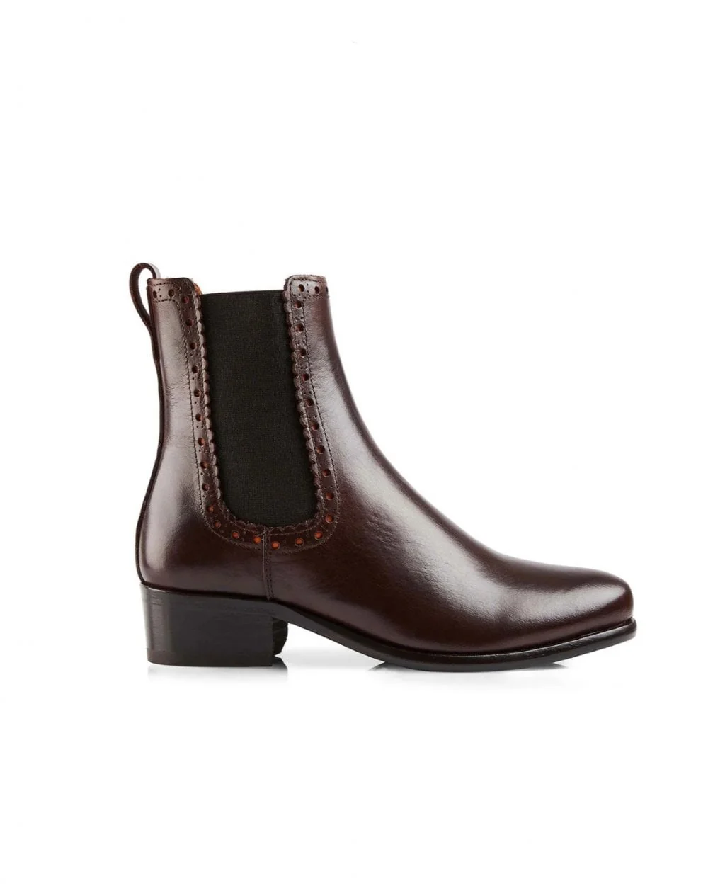 Leather Brogued Chelsea Boot - Image 8
