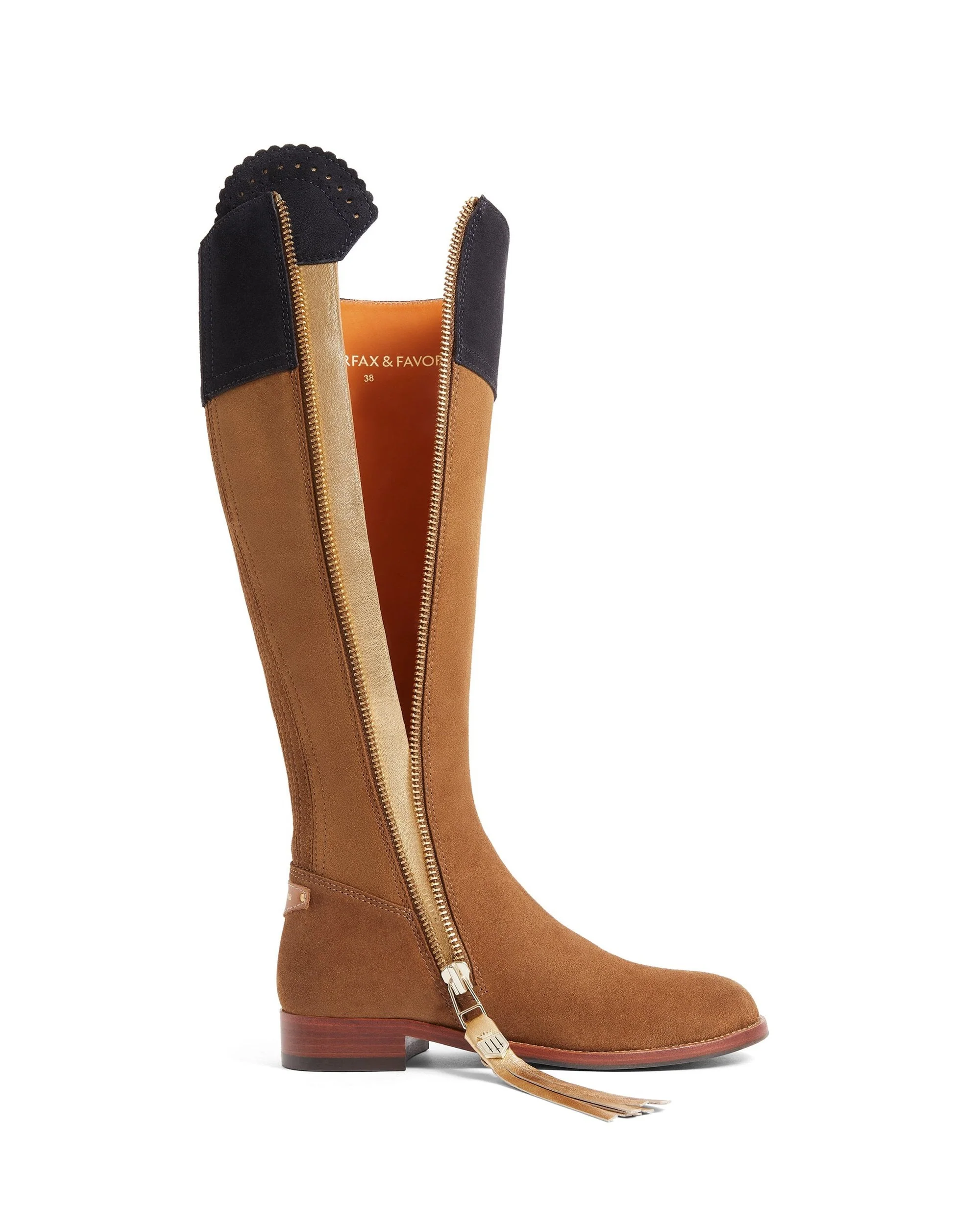 Women's Regina Suede Flat Boots (Regular Fit) - Image 10