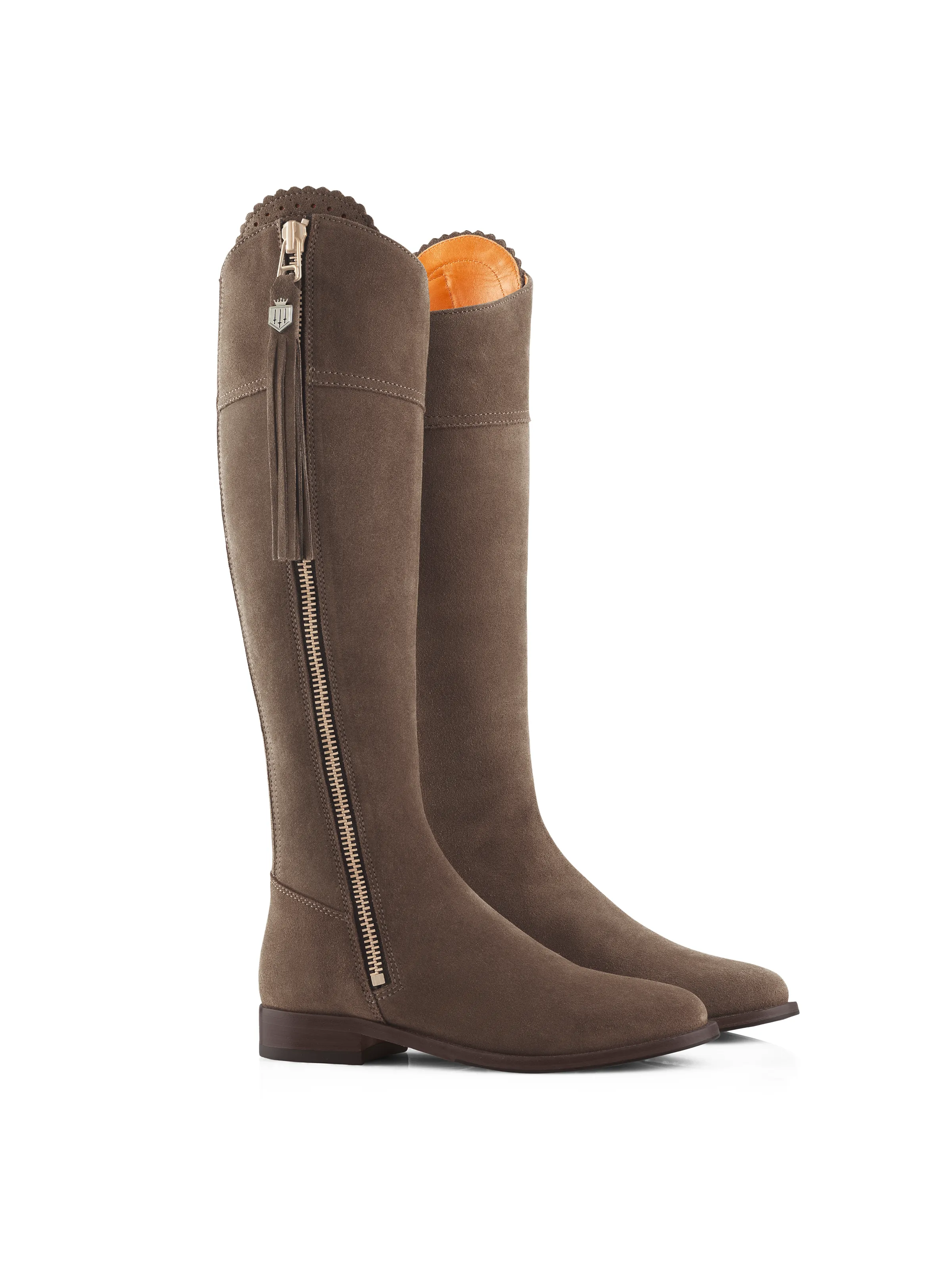 Women's Regina Suede Flat Boots (Regular Fit) - Image 41