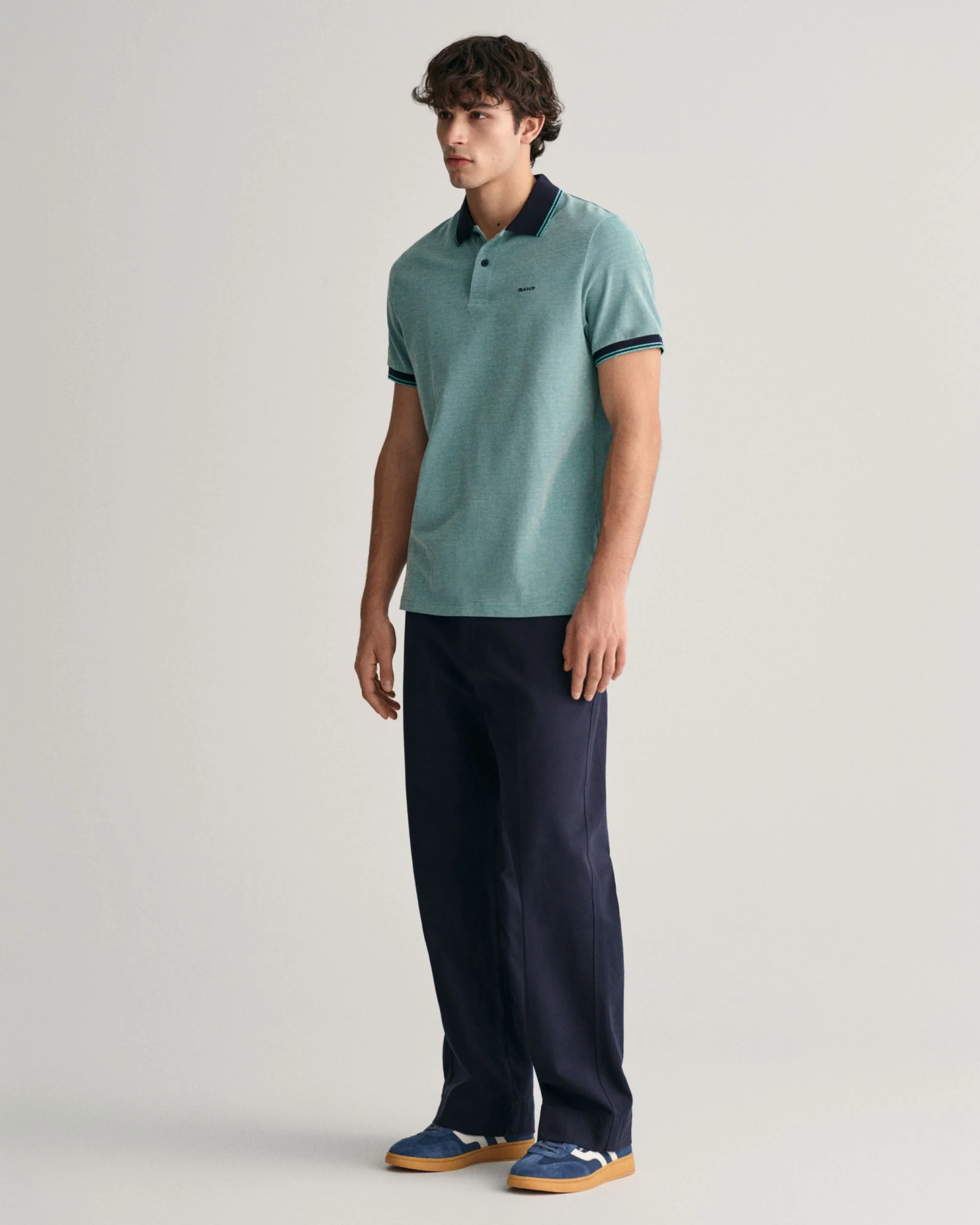 4-Color Oxford Piqué Polo Shirt - Image 6