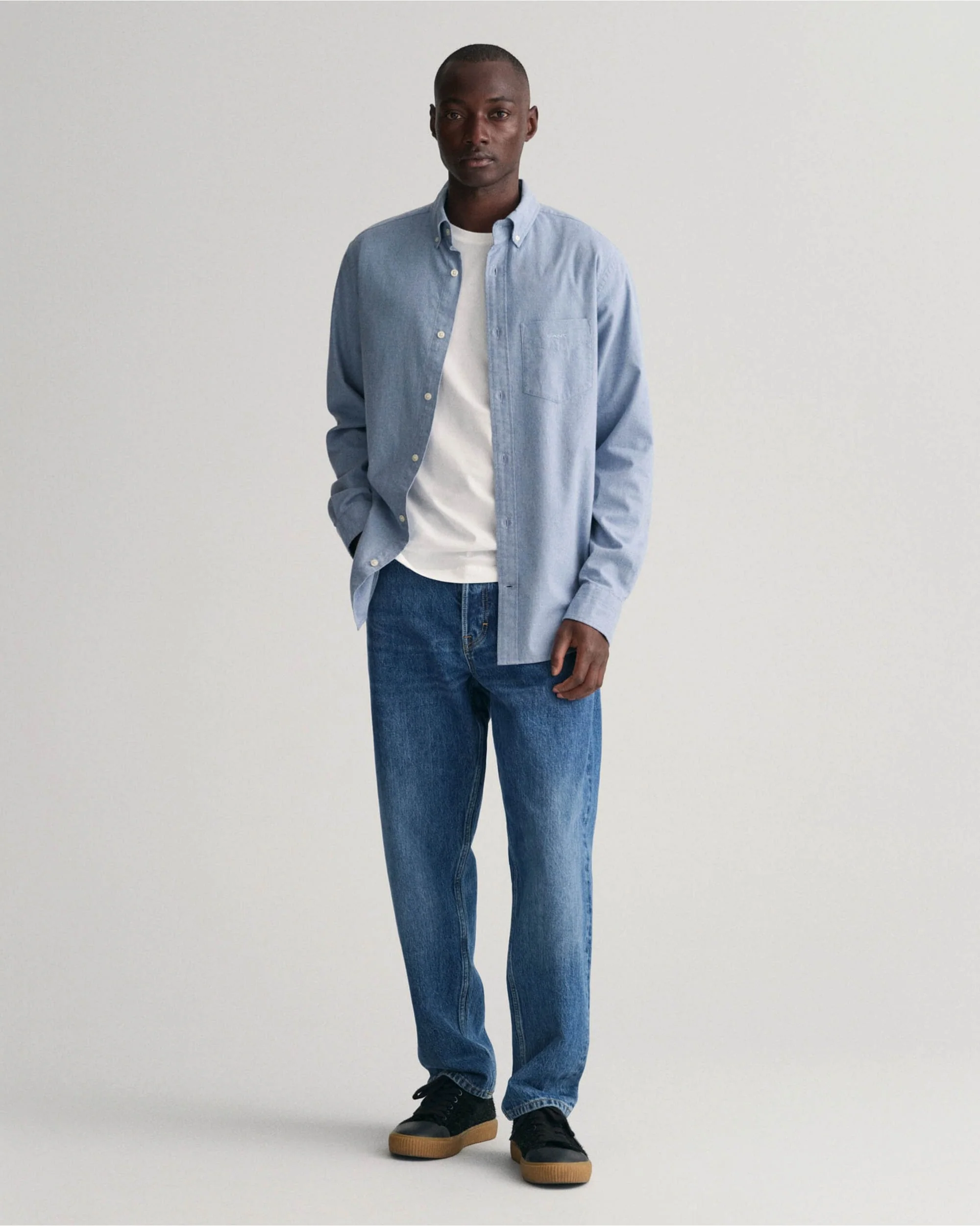 Regular Fit Flannel Melange Shirt - Image 4