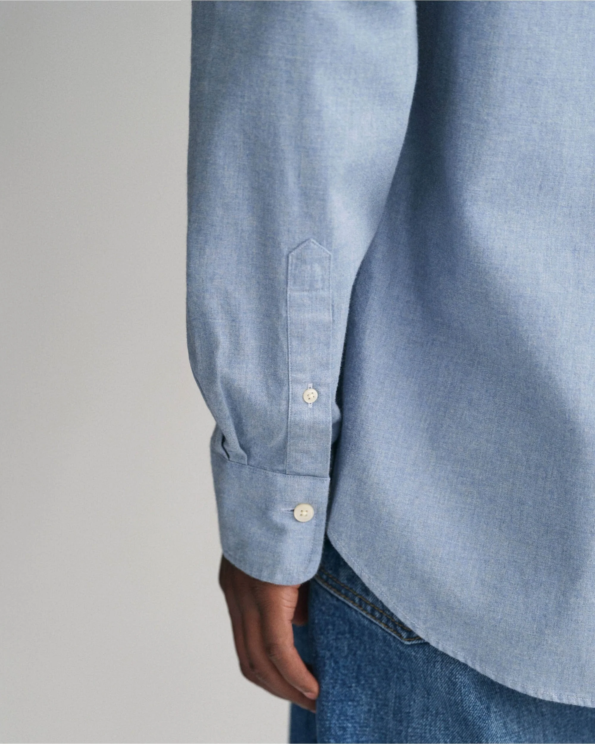 Regular Fit Flannel Melange Shirt - Image 6