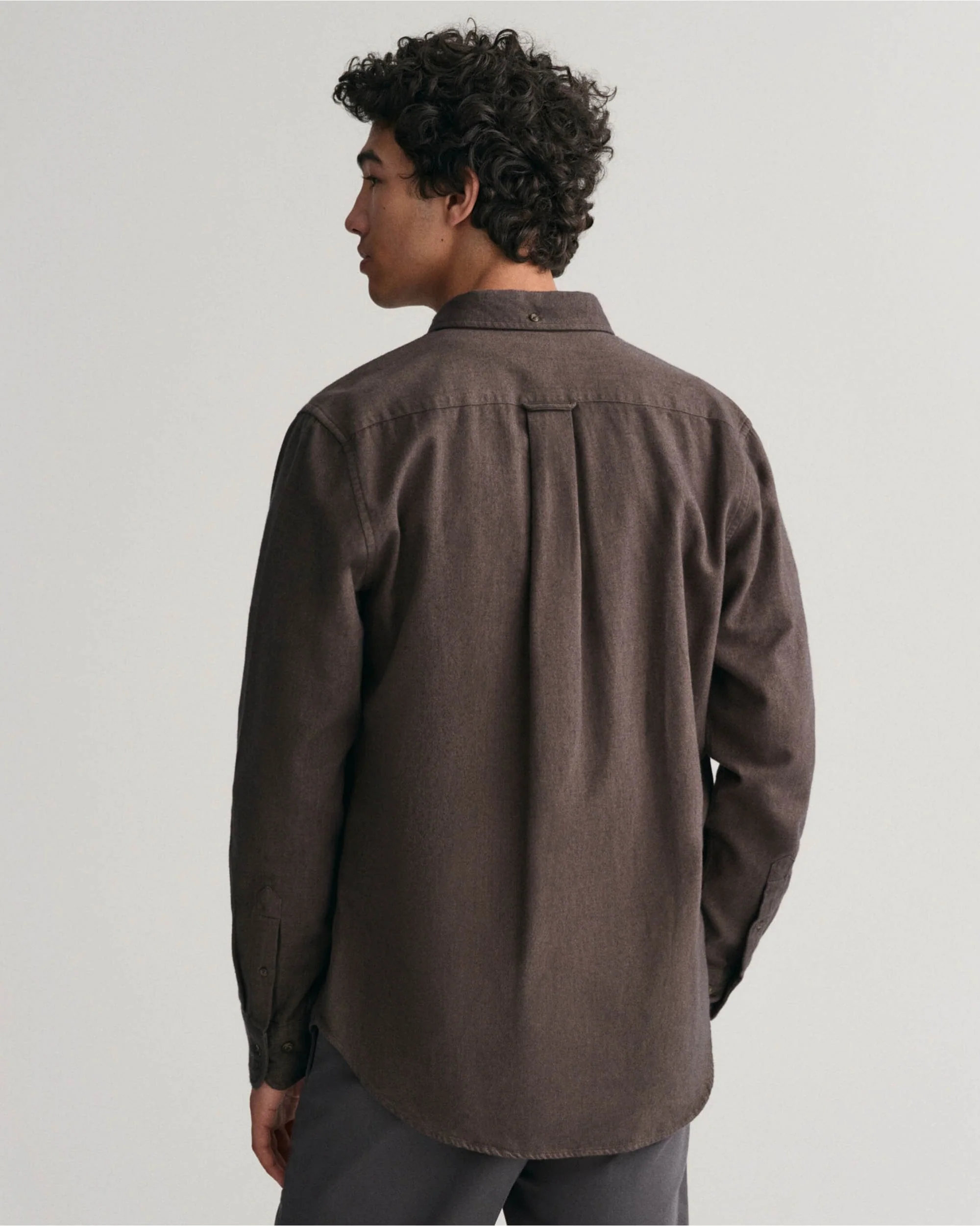 Regular Fit Herringbone Flannel Shirt - Image 6