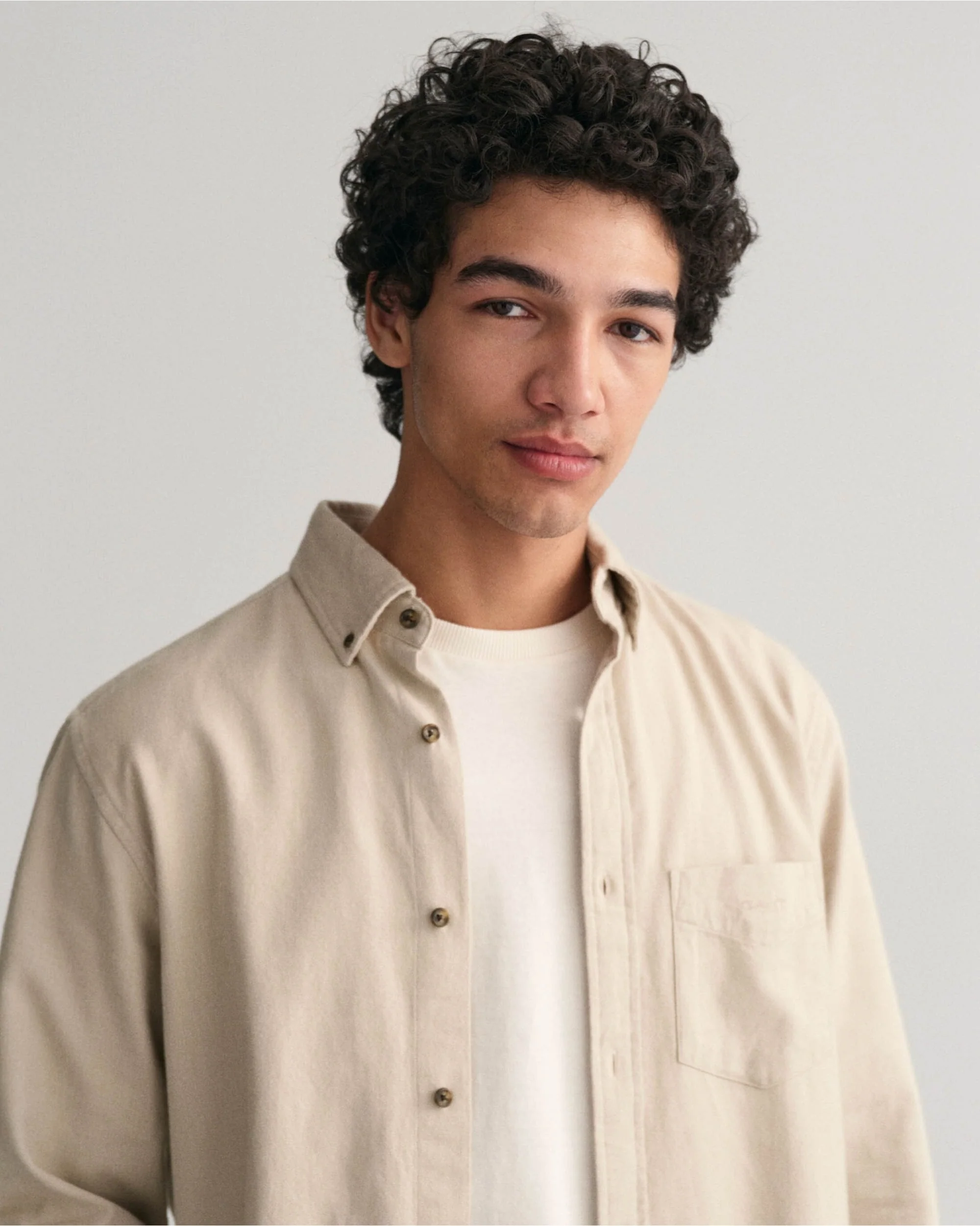 Regular Fit Herringbone Flannel Shirt - Image 7