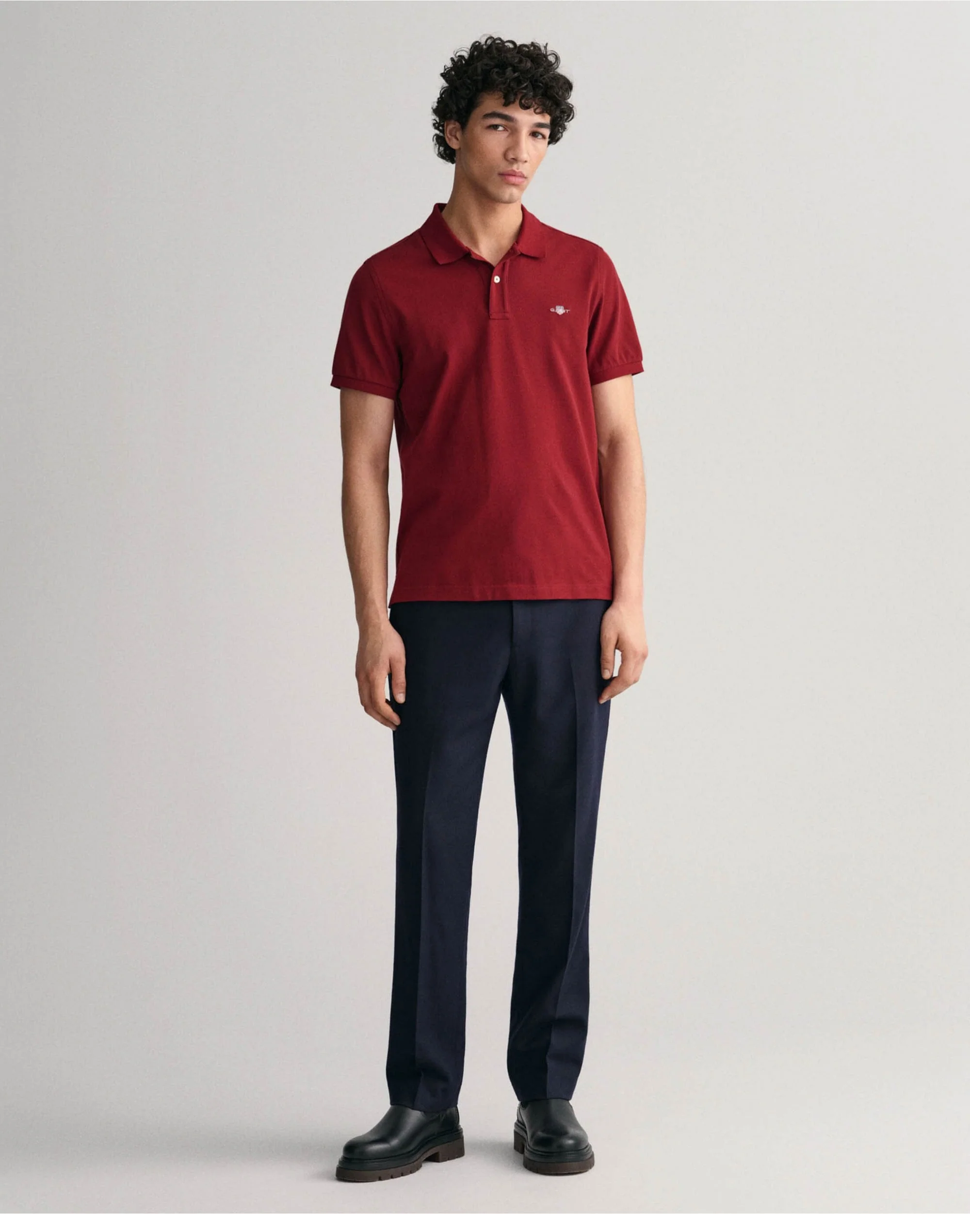 Regular Fit Shield Pique Polo Shirt - Image 13
