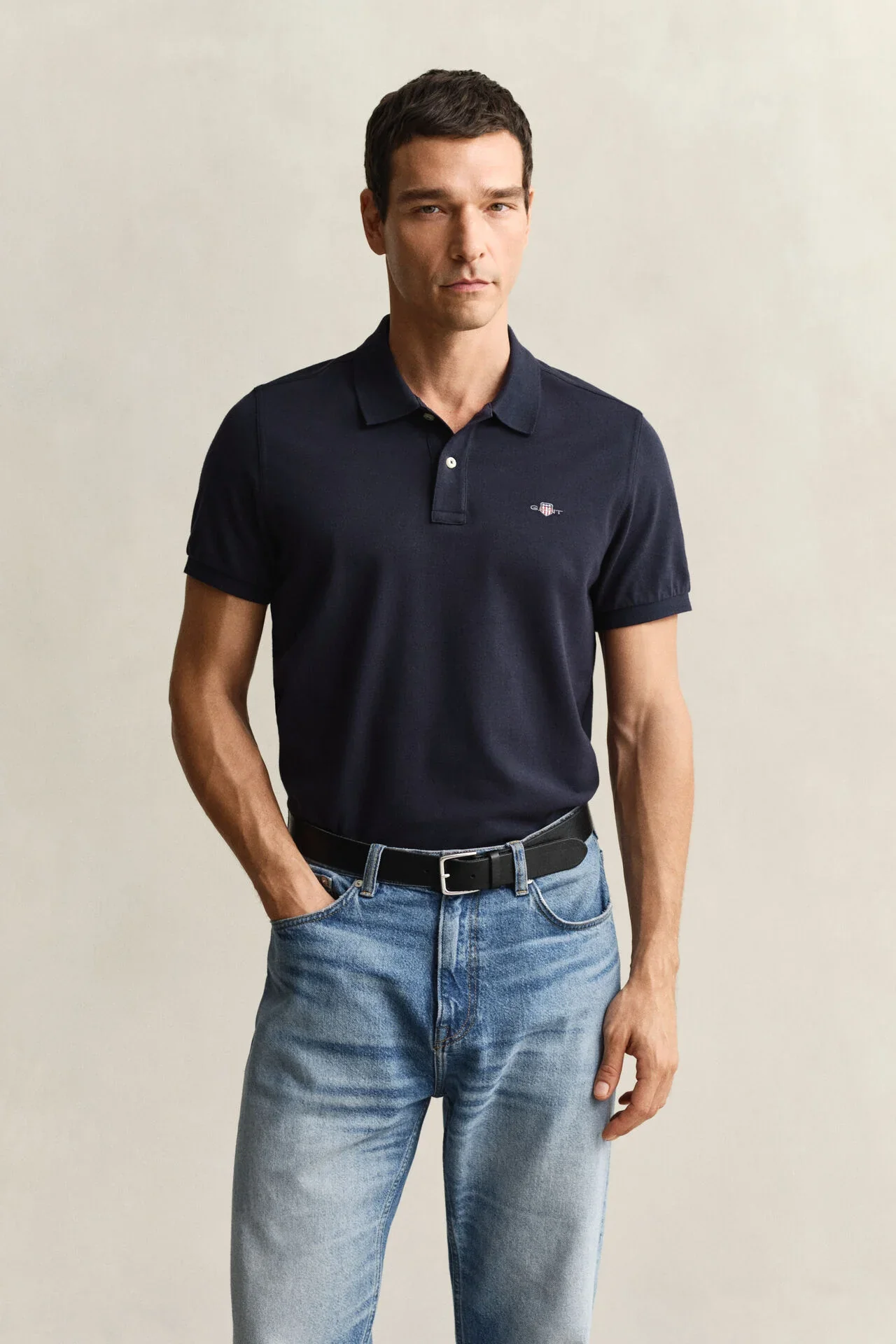 Regular Fit Shield Pique Polo Shirt - Image 22