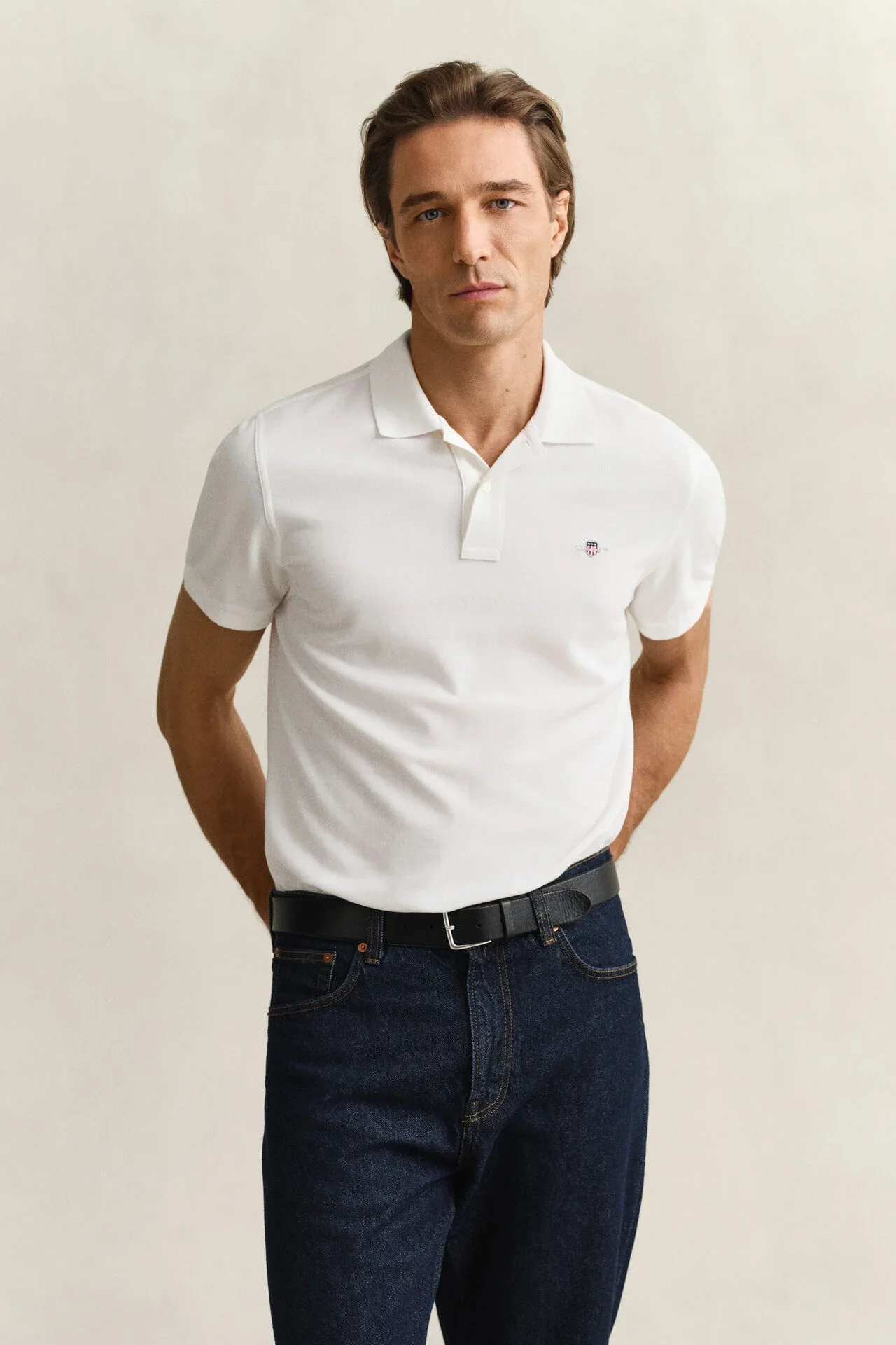 Regular Fit Shield Pique Polo Shirt - Image 23