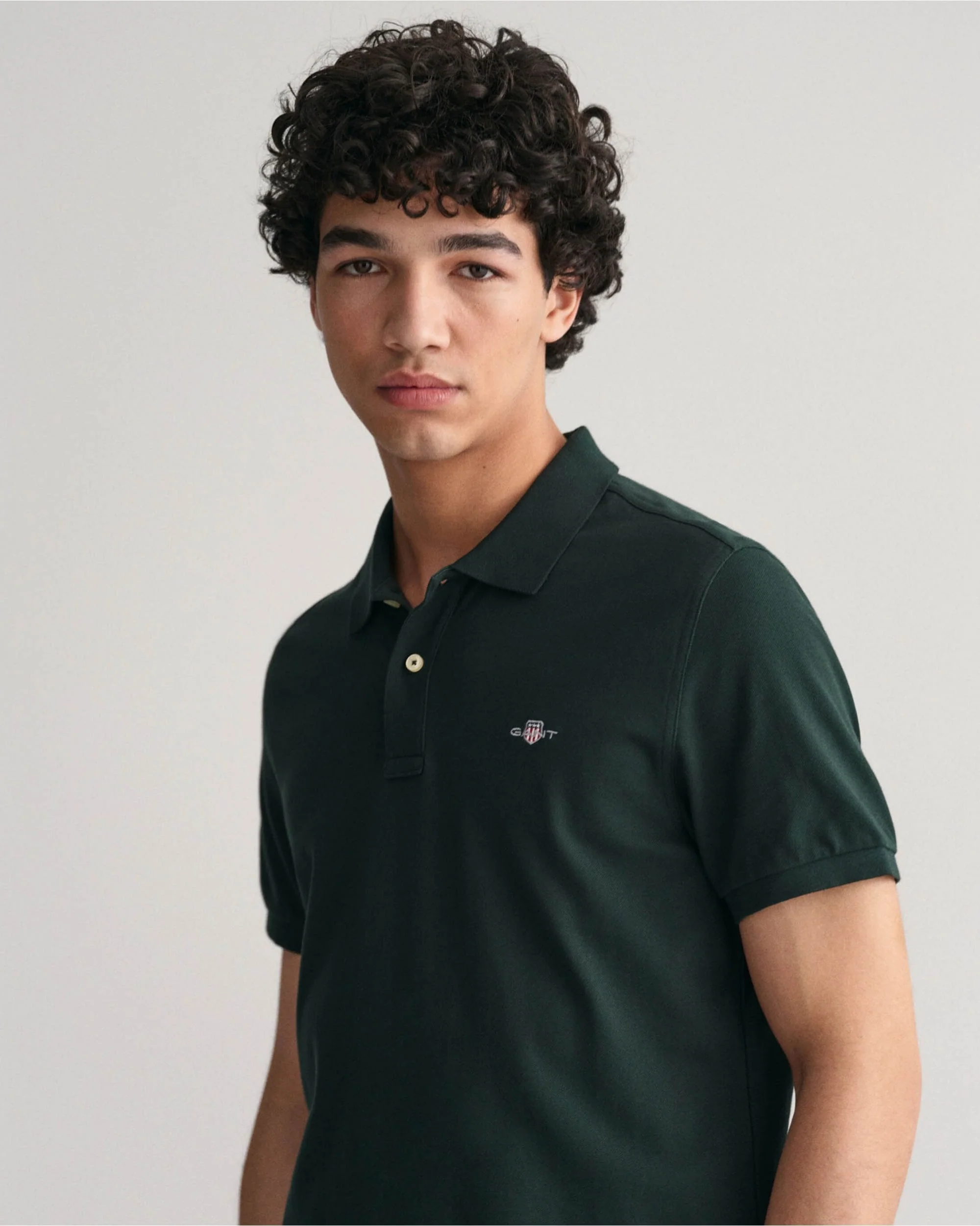 Regular Fit Shield Pique Polo Shirt - Image 7