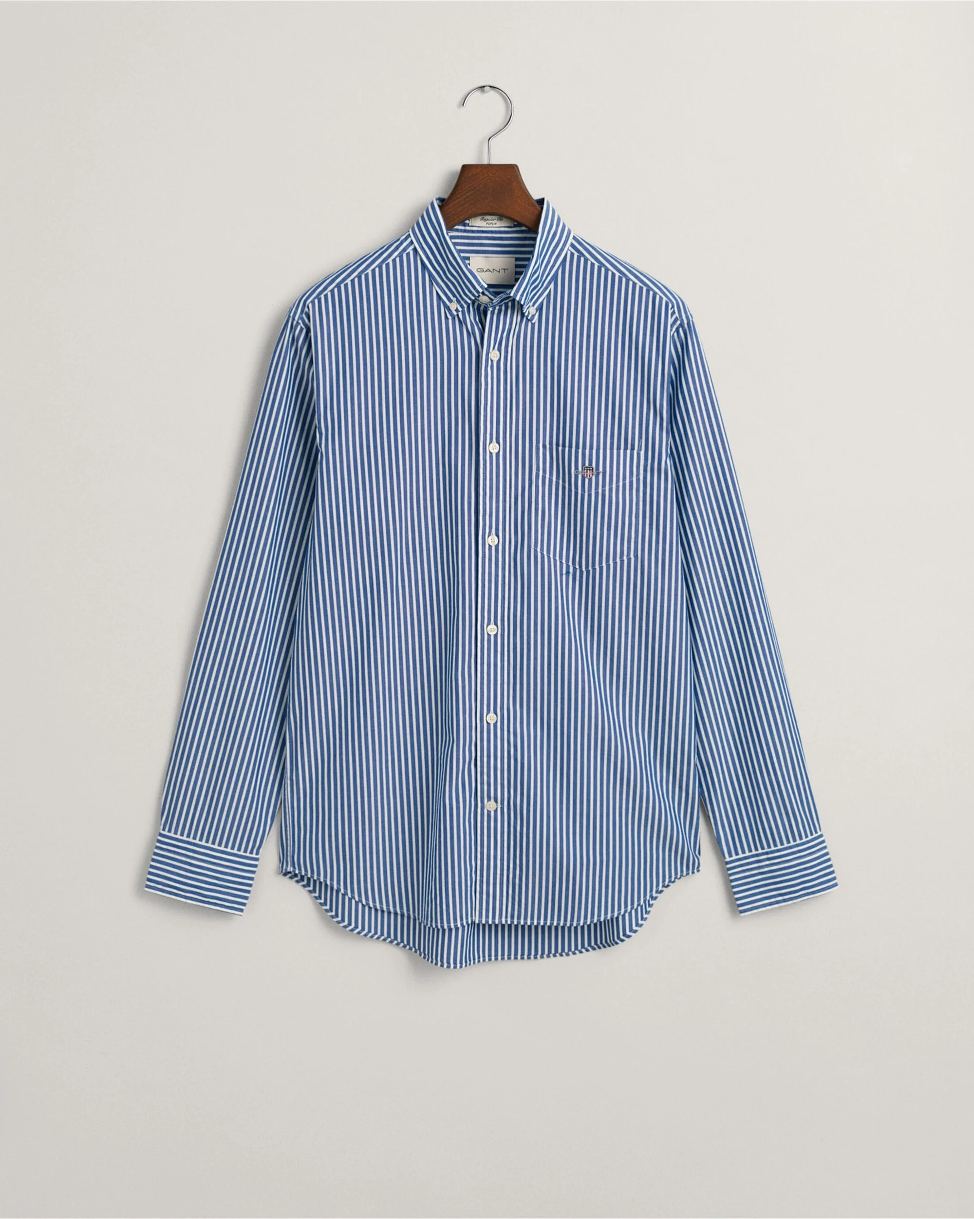 Regular Fit Striped Poplin Shirt - Image 11