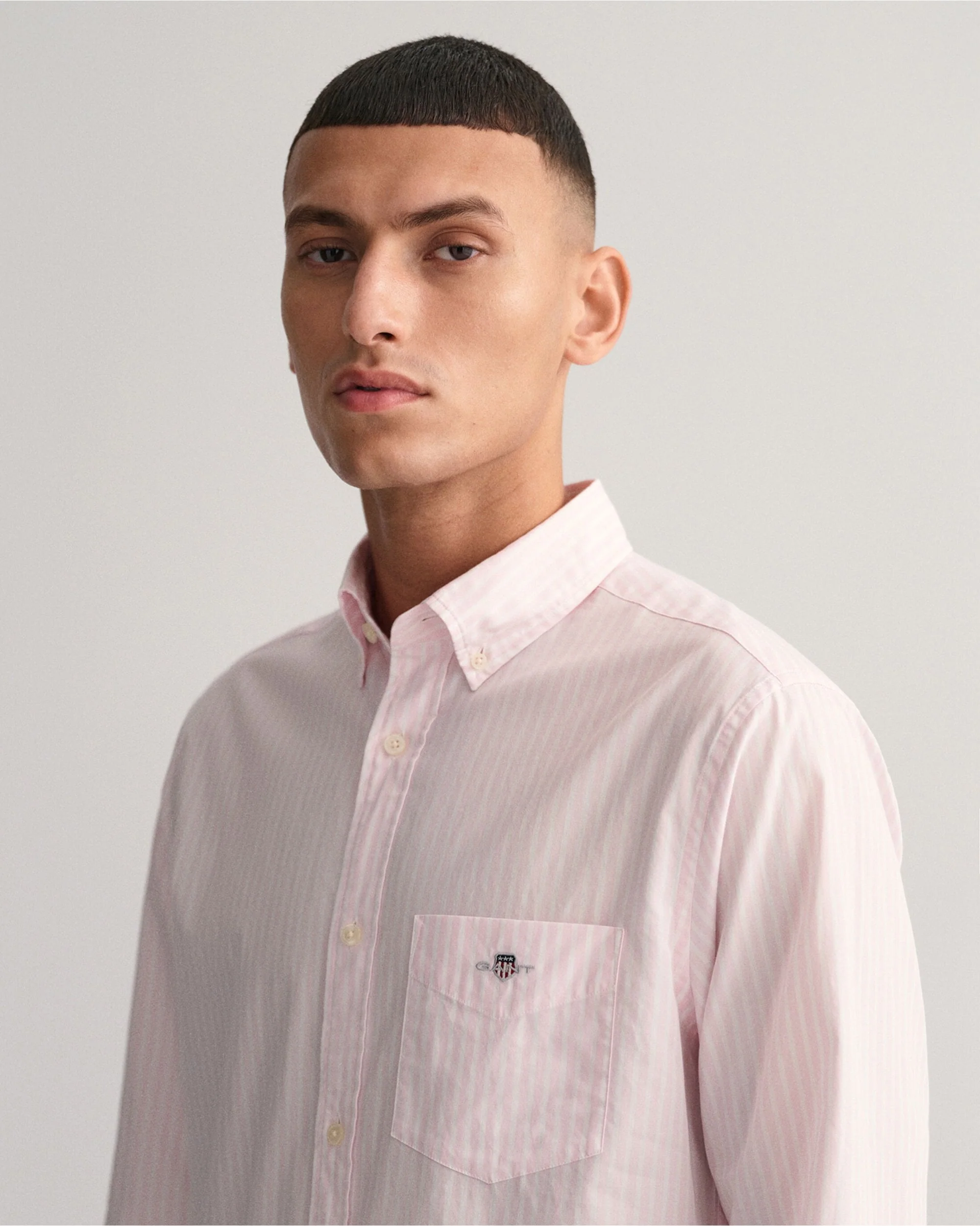Regular Fit Striped Poplin Shirt - Image 5
