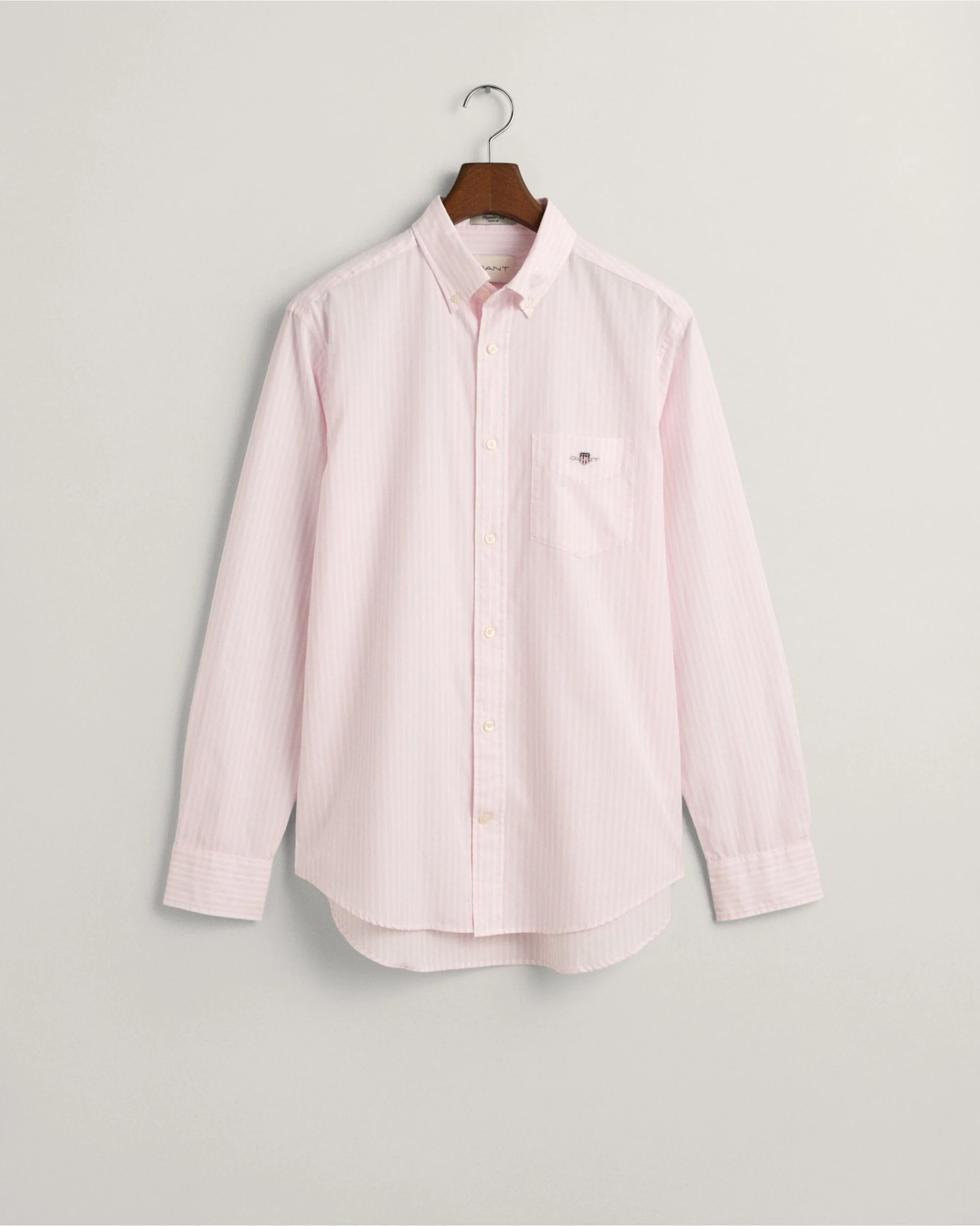Regular Fit Striped Poplin Shirt - Image 6