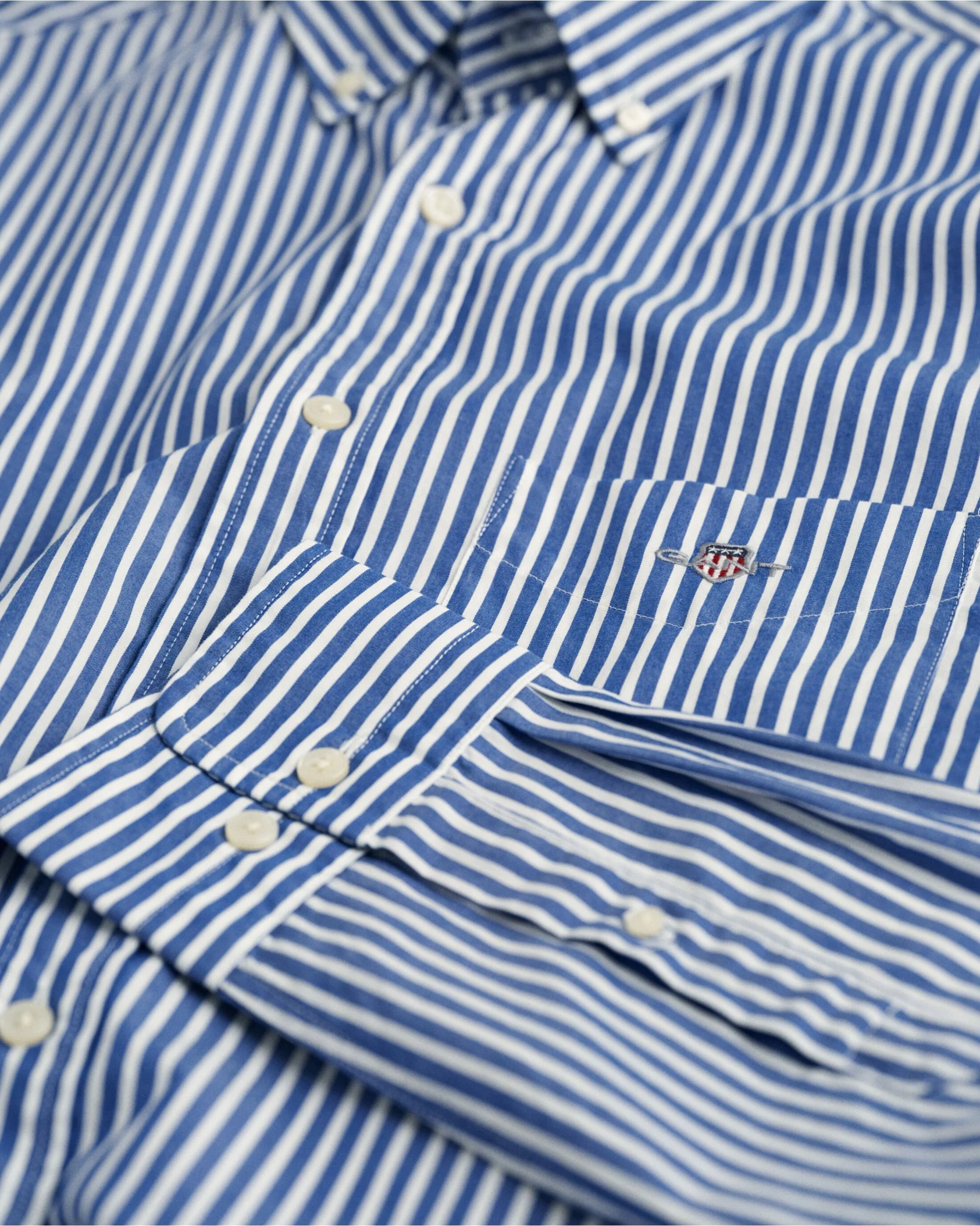Regular Fit Striped Poplin Shirt - Image 7