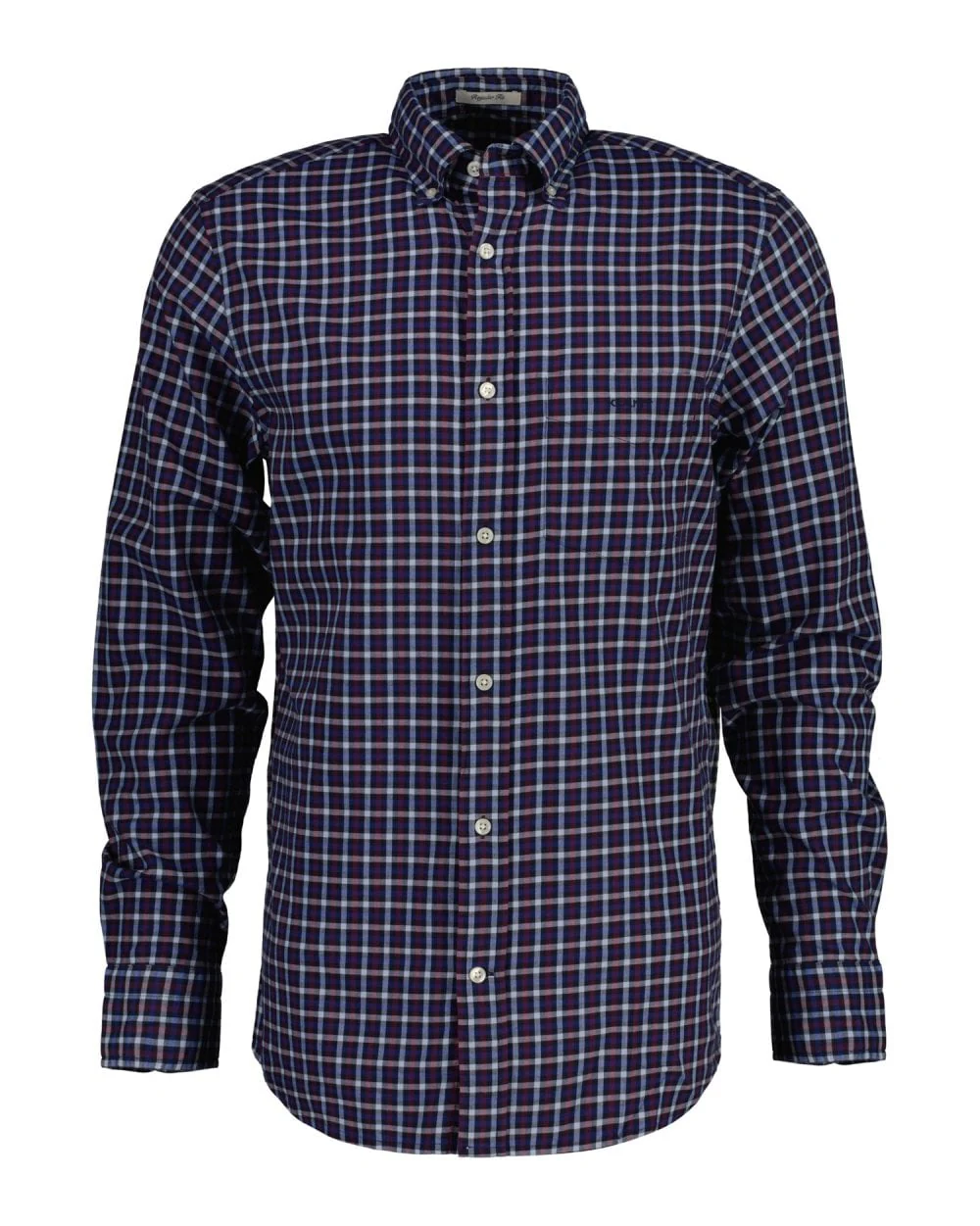 Regular Twill Micro Multi Check Shirt - Image 3