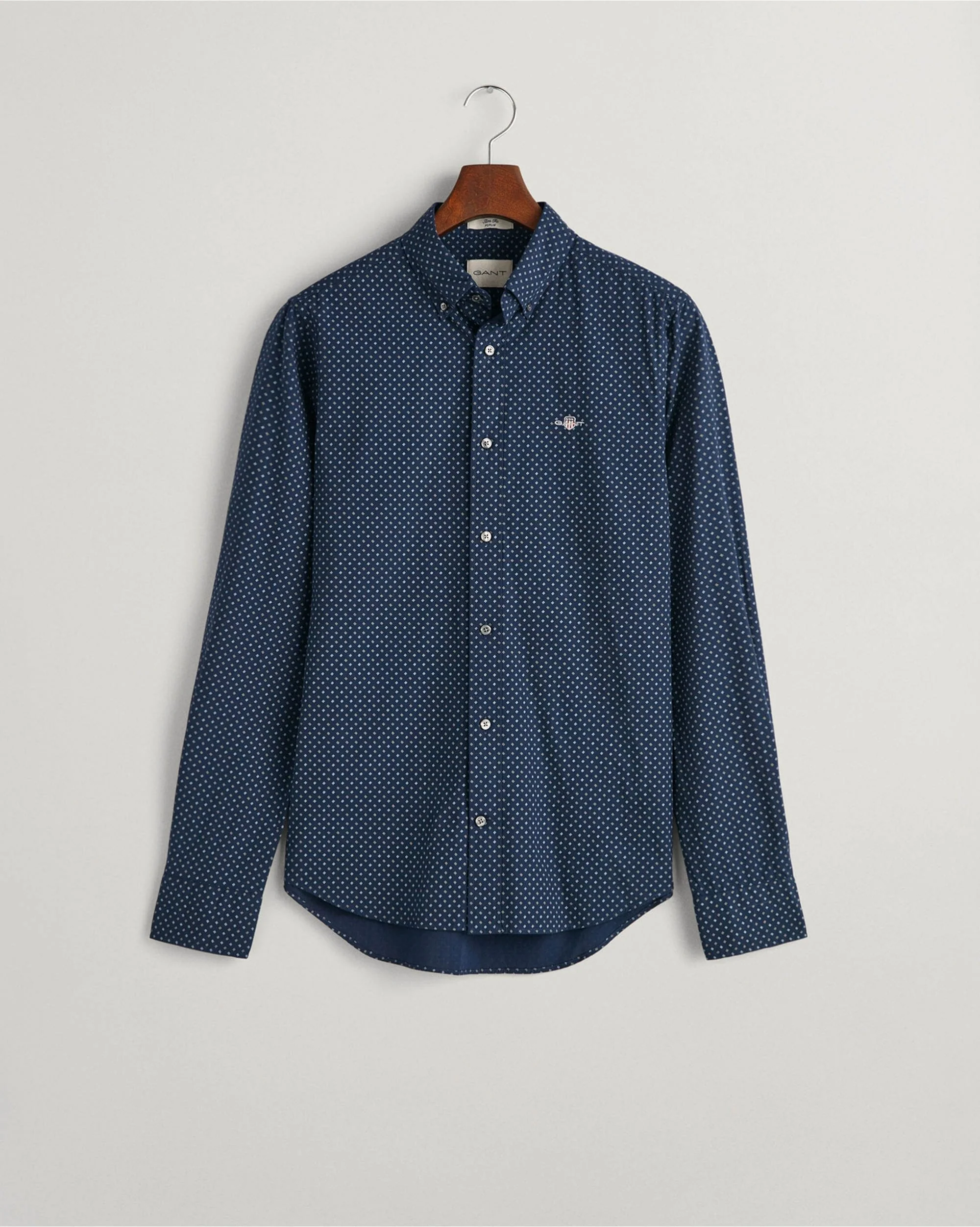 Slim Fit Micro Print Shirt - Image 6