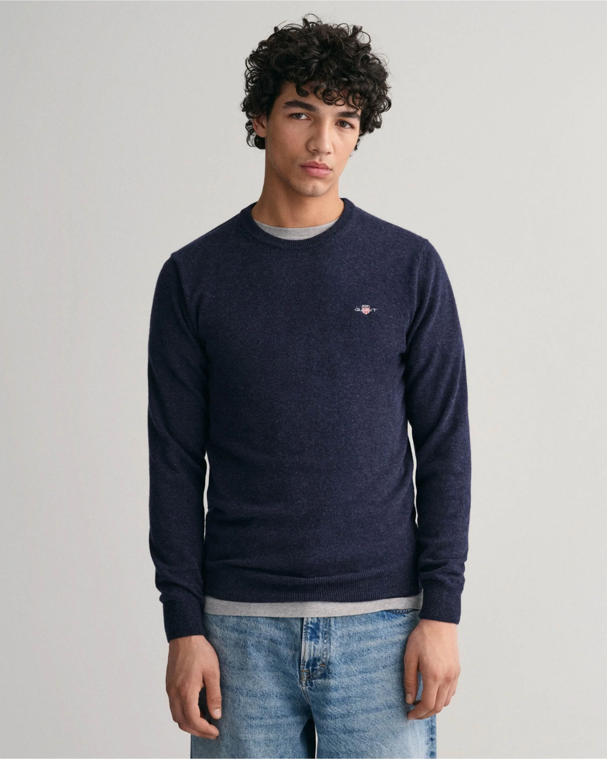 Superfine Lambswool Crew Neck Sweater - Image 20