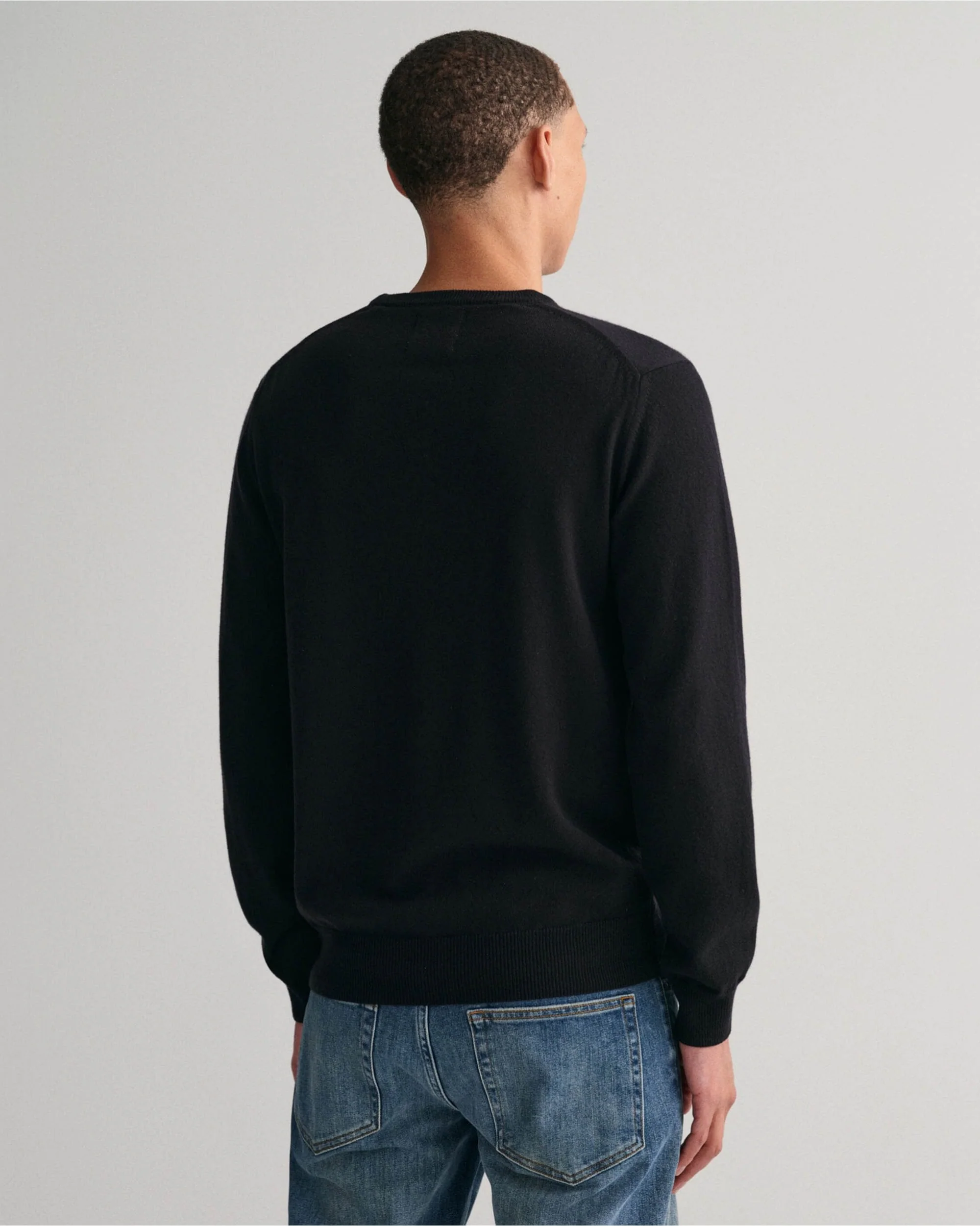 Superfine Lambswool Crew Neck Sweater - Image 4