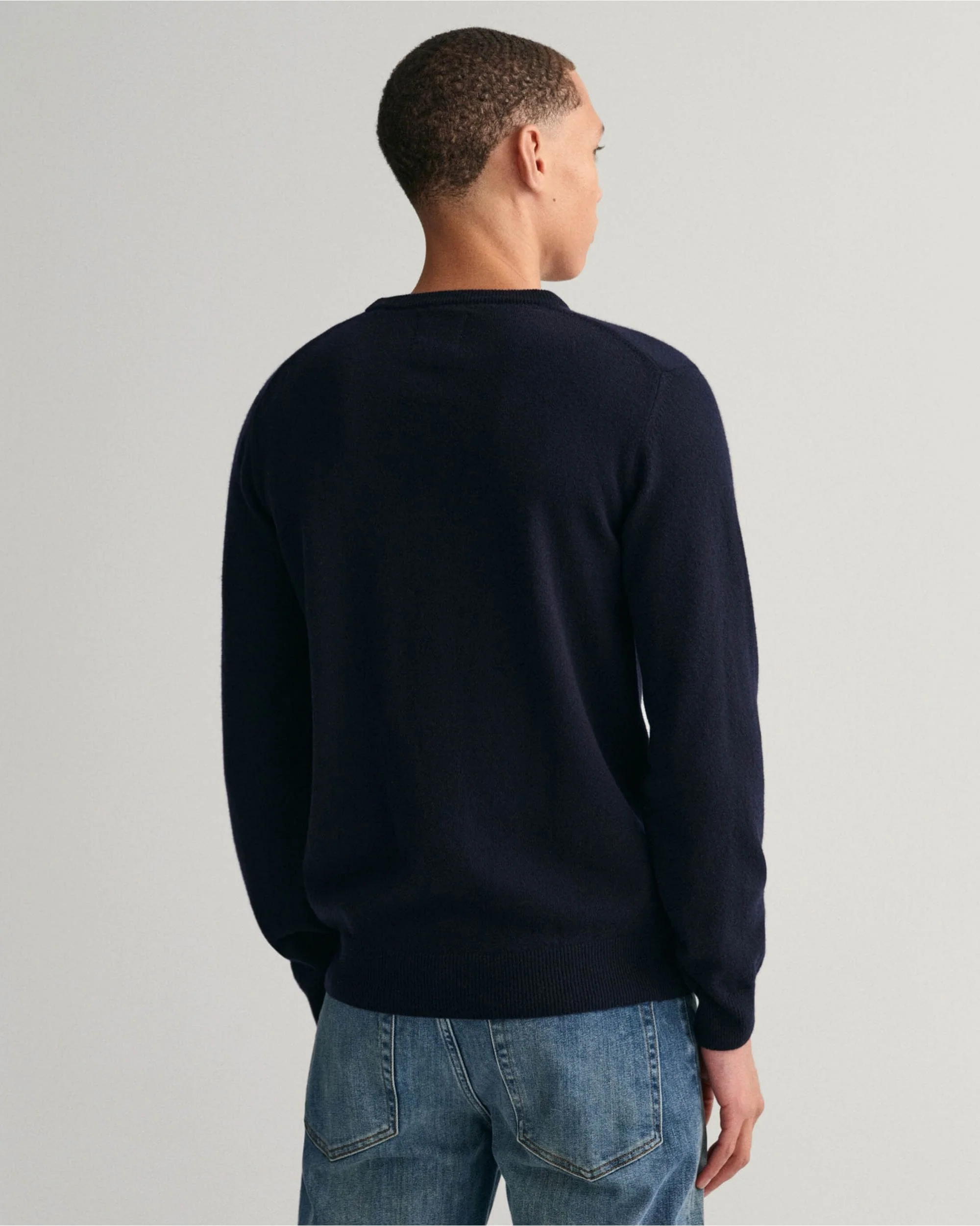 Superfine Lambswool Crew Neck Sweater - Image 6