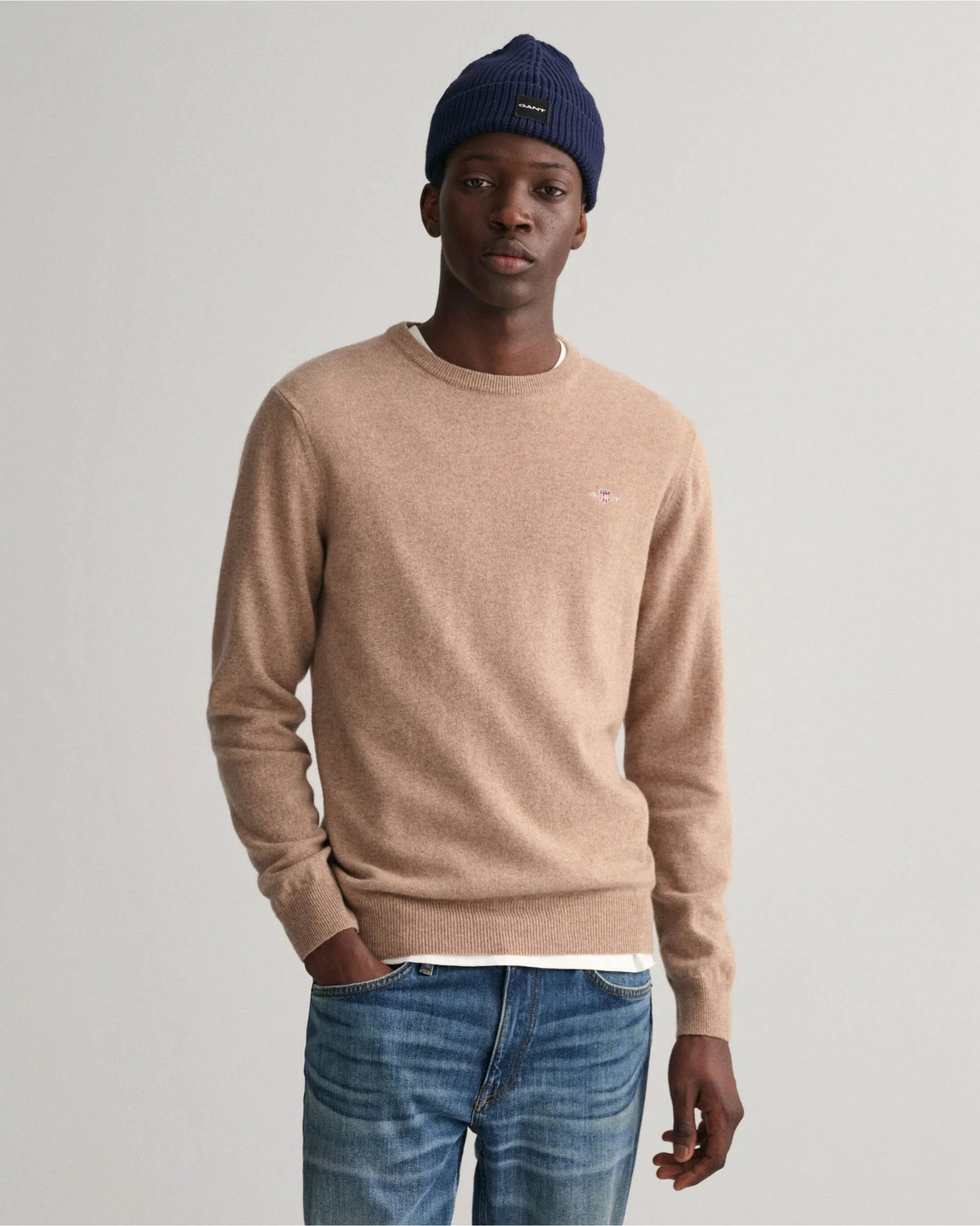 Superfine Lambswool Crew Neck Sweater - Image 7