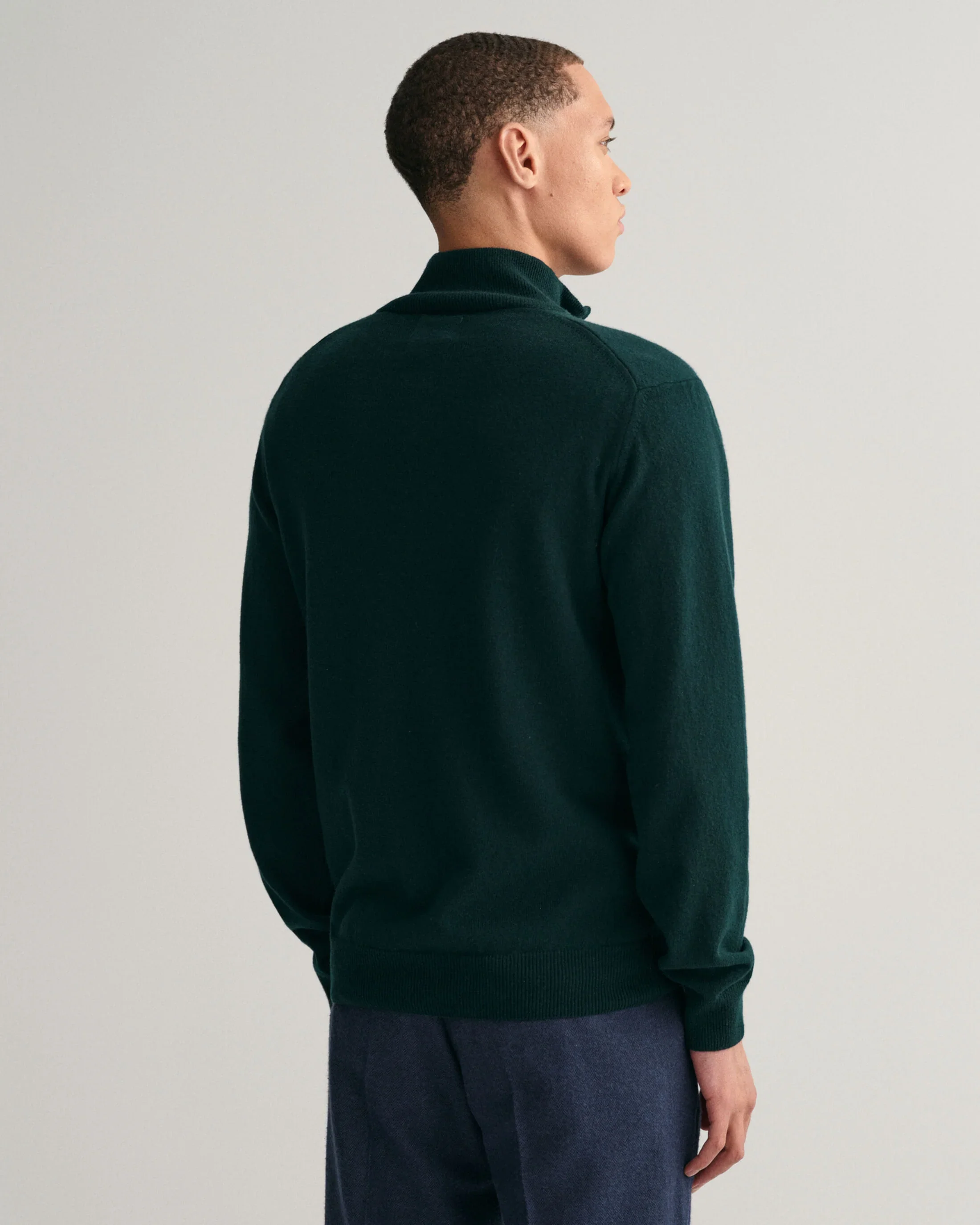 Superfine Lambswool Half-Zip Sweater - Image 15