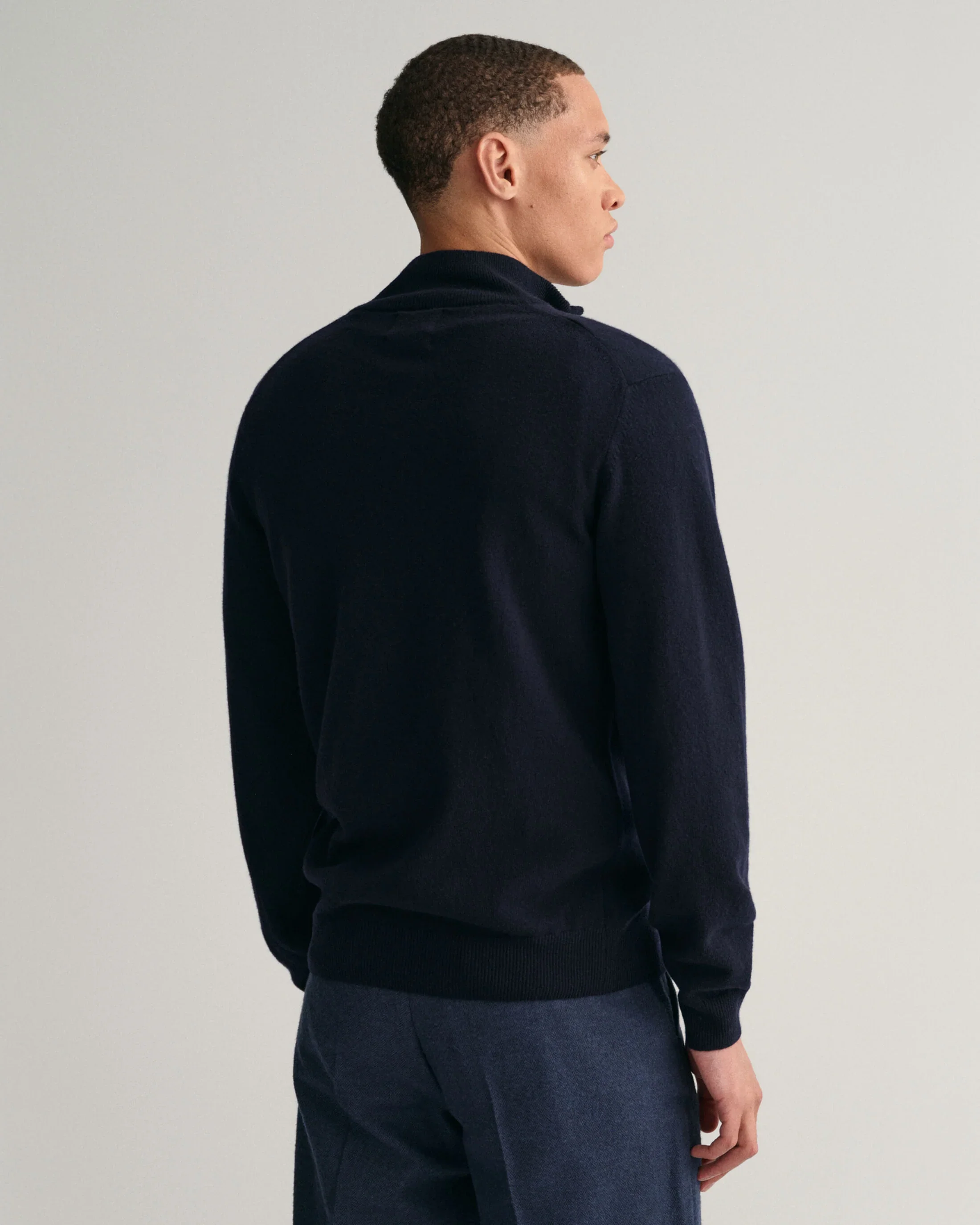 Superfine Lambswool Half-Zip Sweater - Image 18