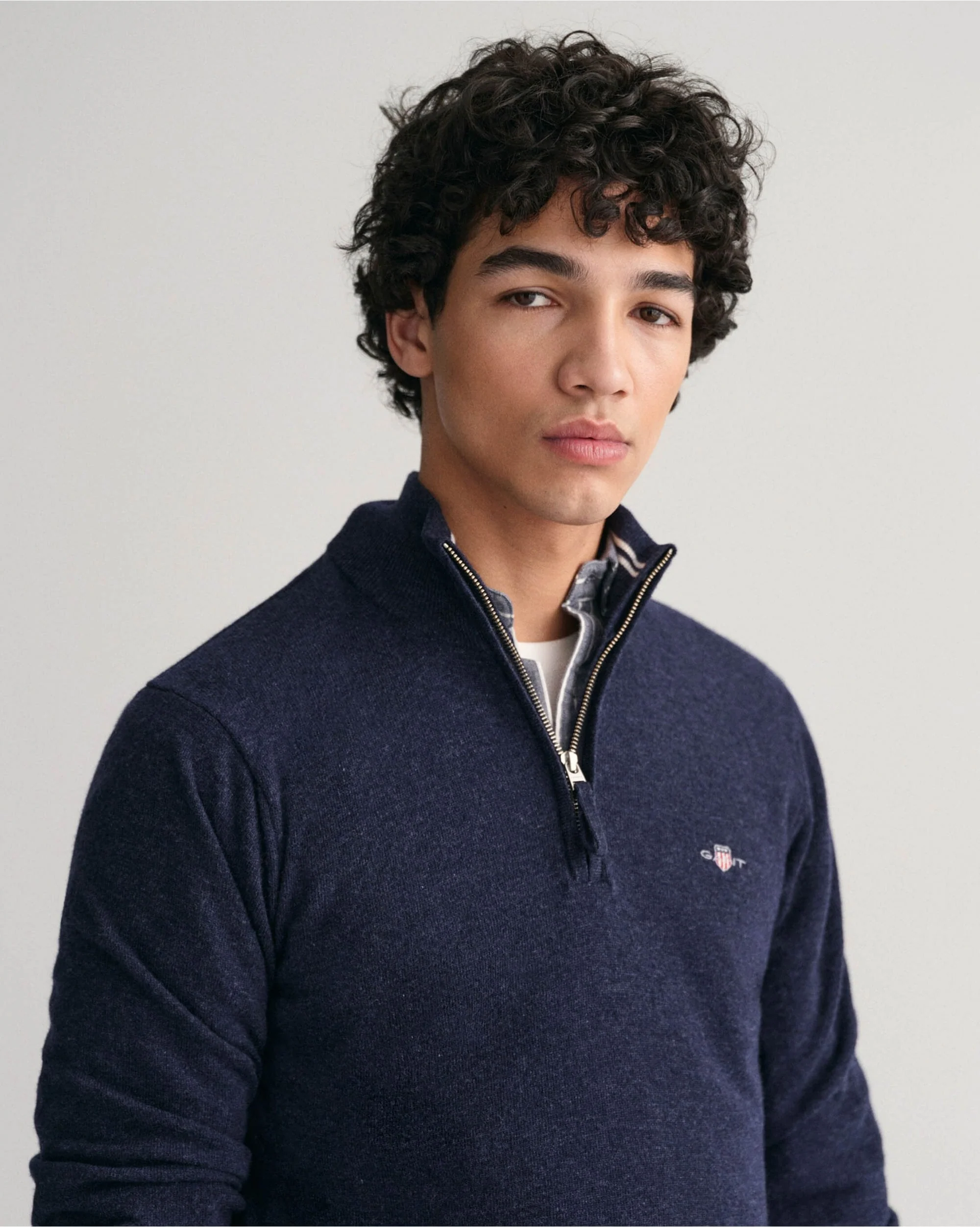 Superfine Lambswool Half-Zip Sweater - Image 6