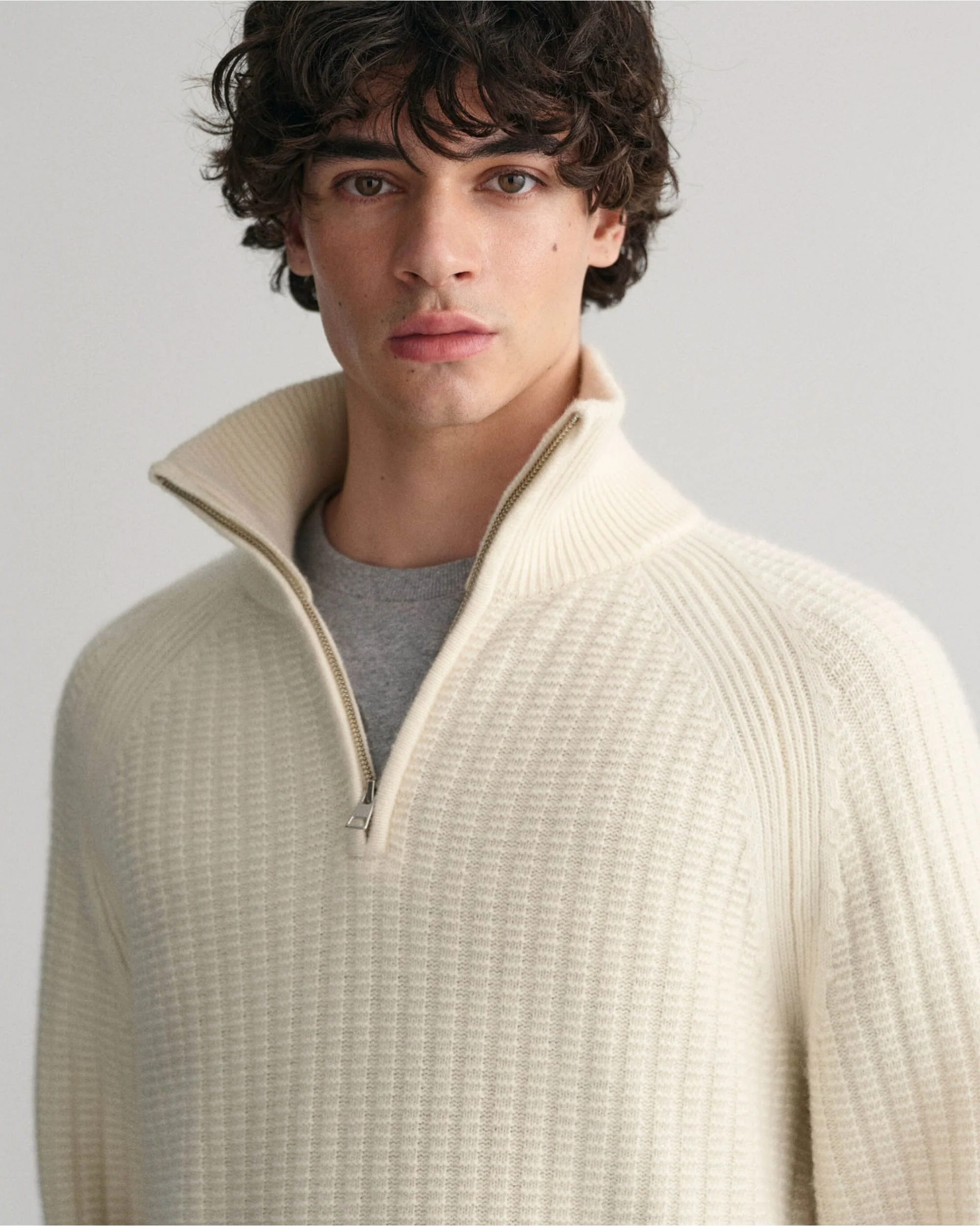 Textured Half-Zip Sweater - Image 6