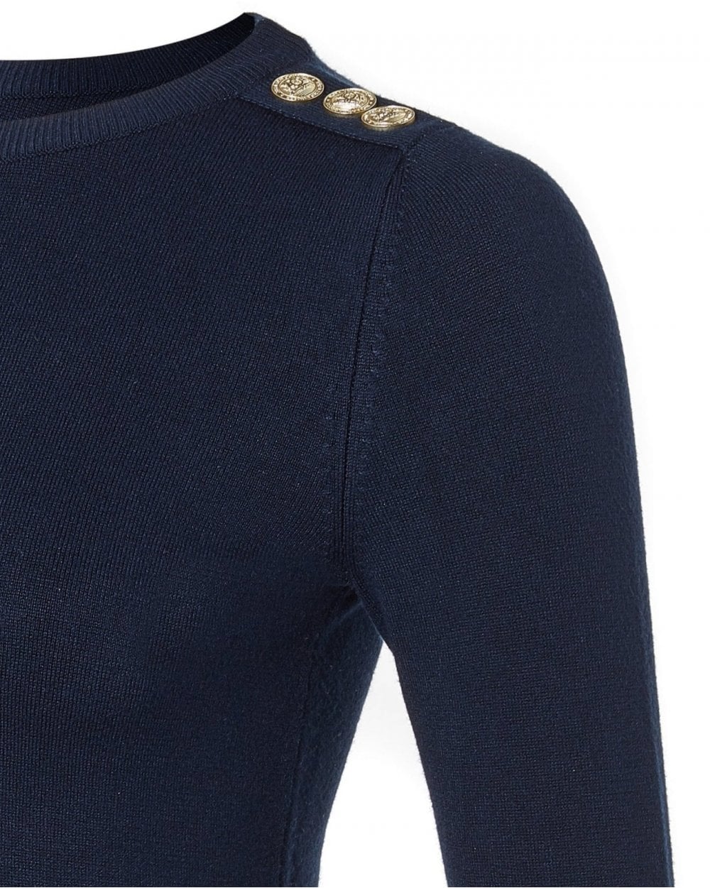 Buttoned Knit Crew Neck - Image 16