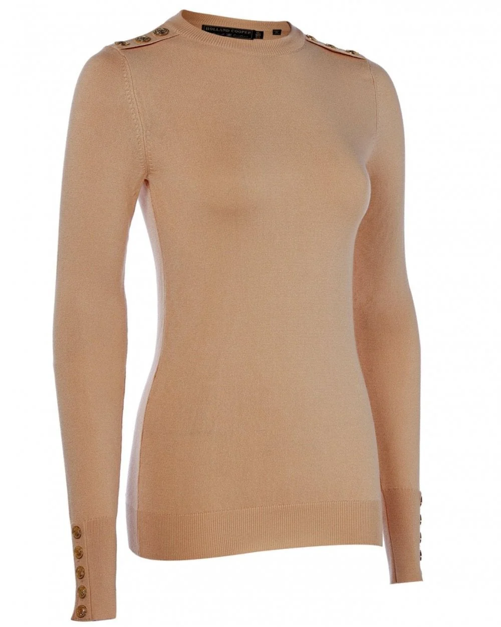 Buttoned Knit Crew Neck - Image 25