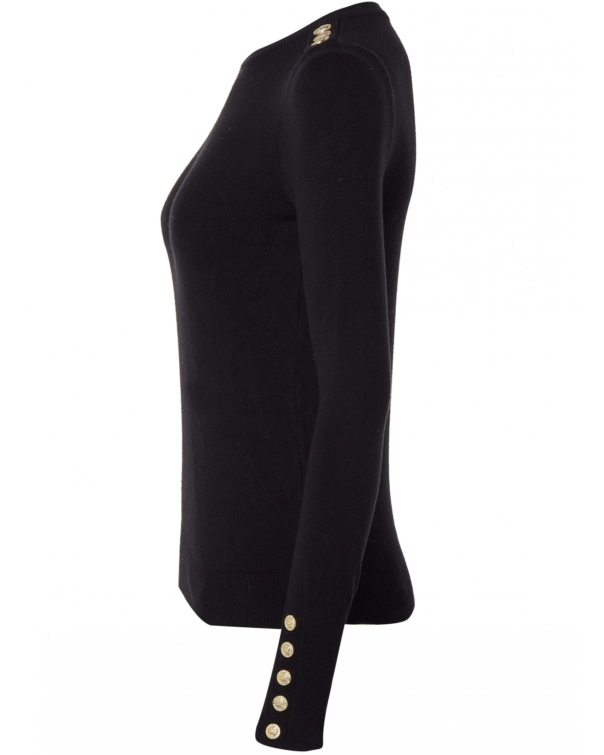 Buttoned Knit Crew Neck - Image 27