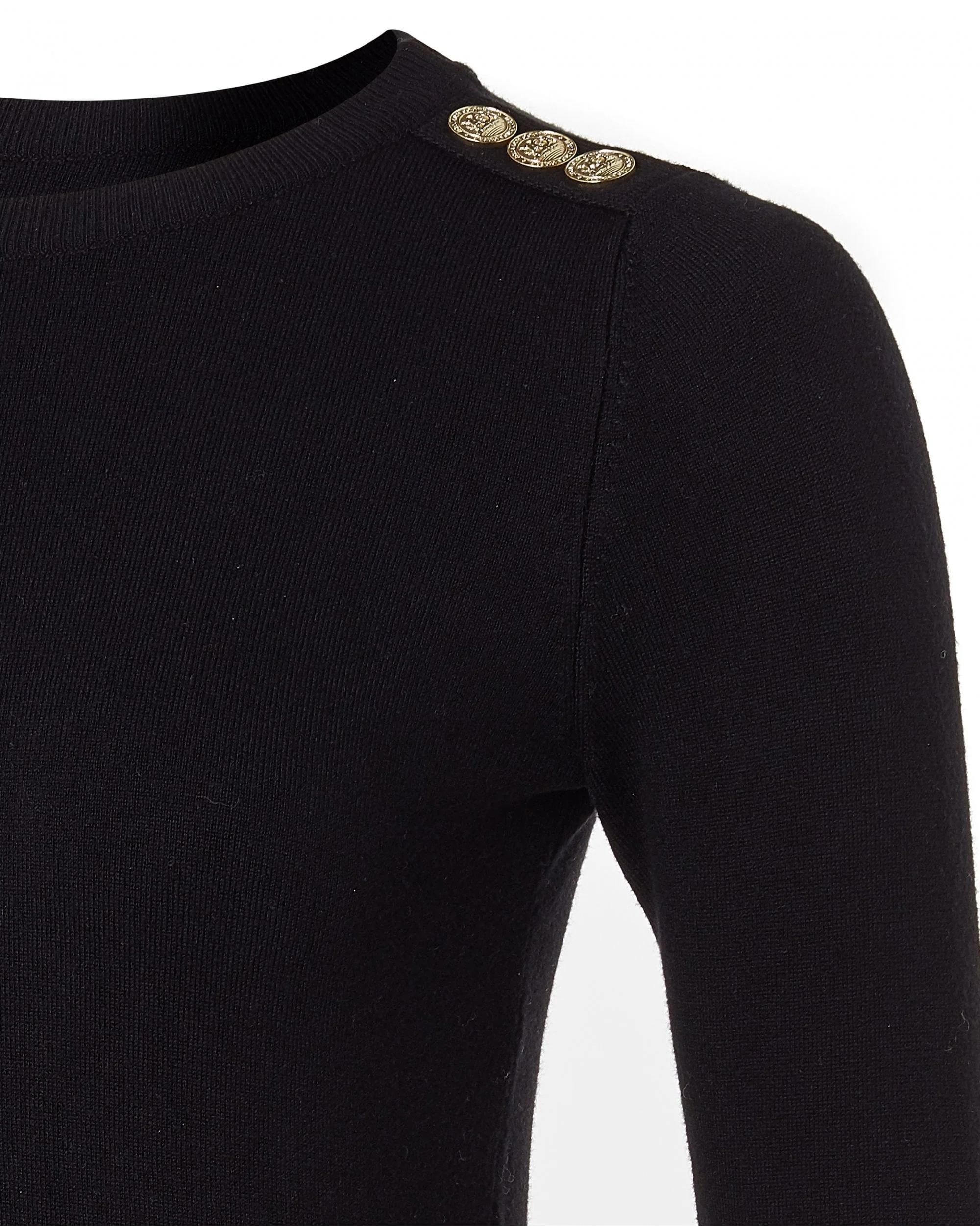 Buttoned Knit Crew Neck - Image 29