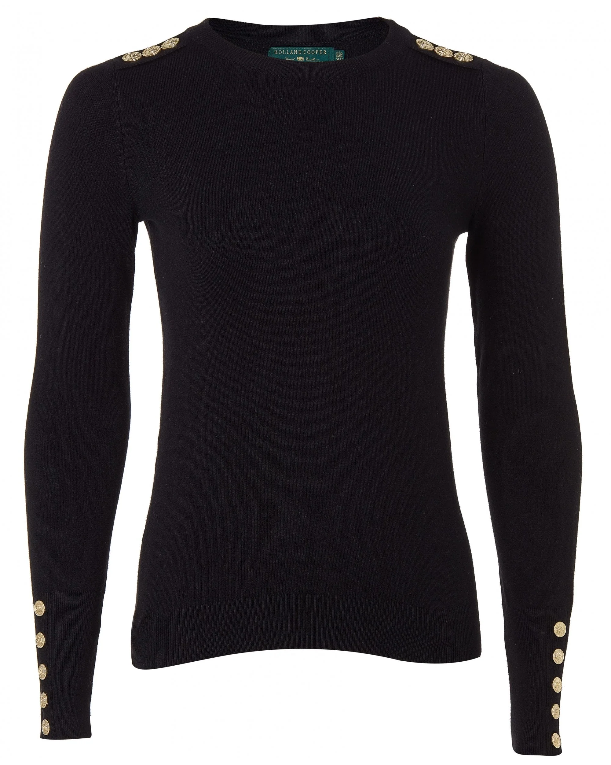 Buttoned Knit Crew Neck - Image 37