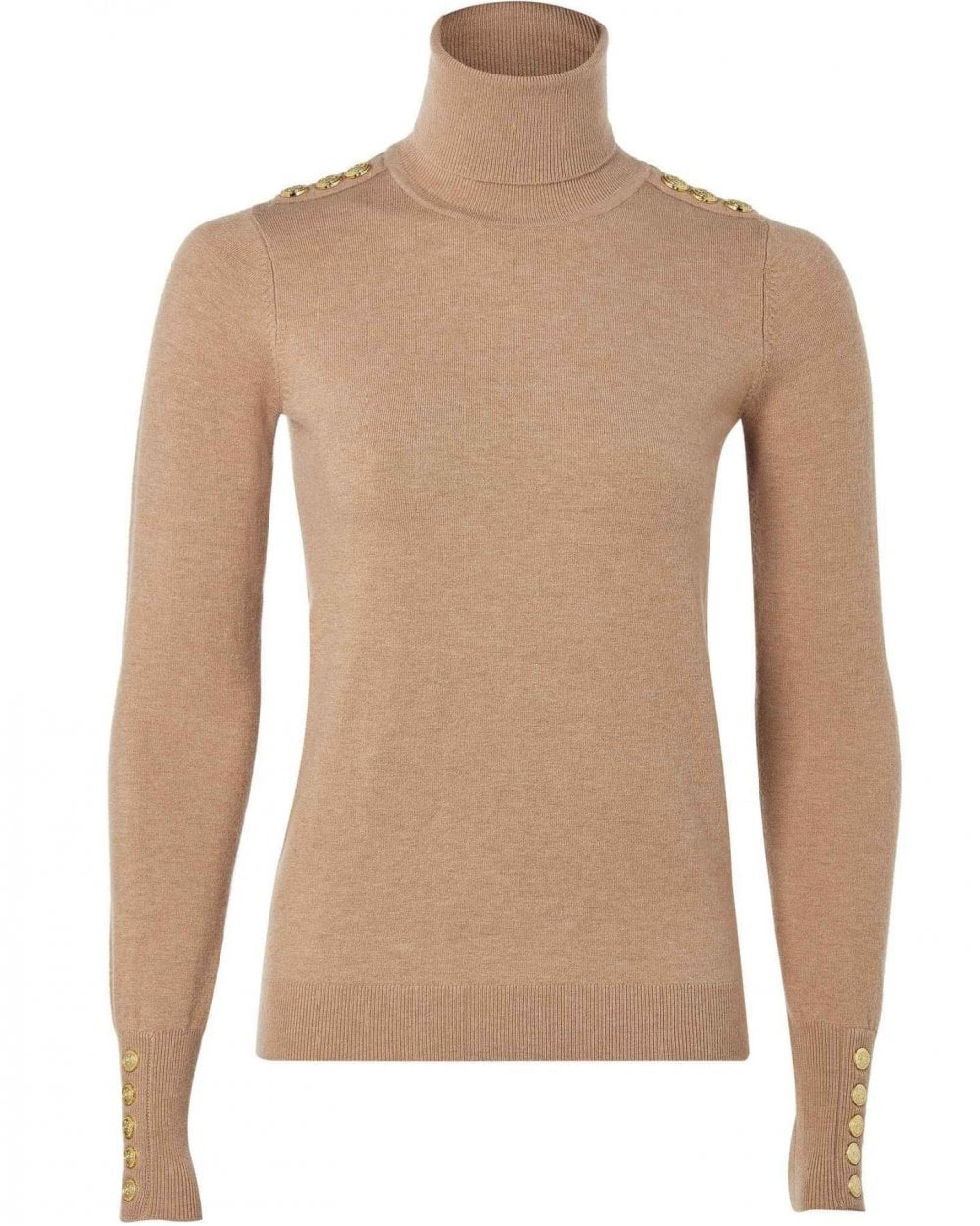Buttoned Knit Roll Neck - Image 20