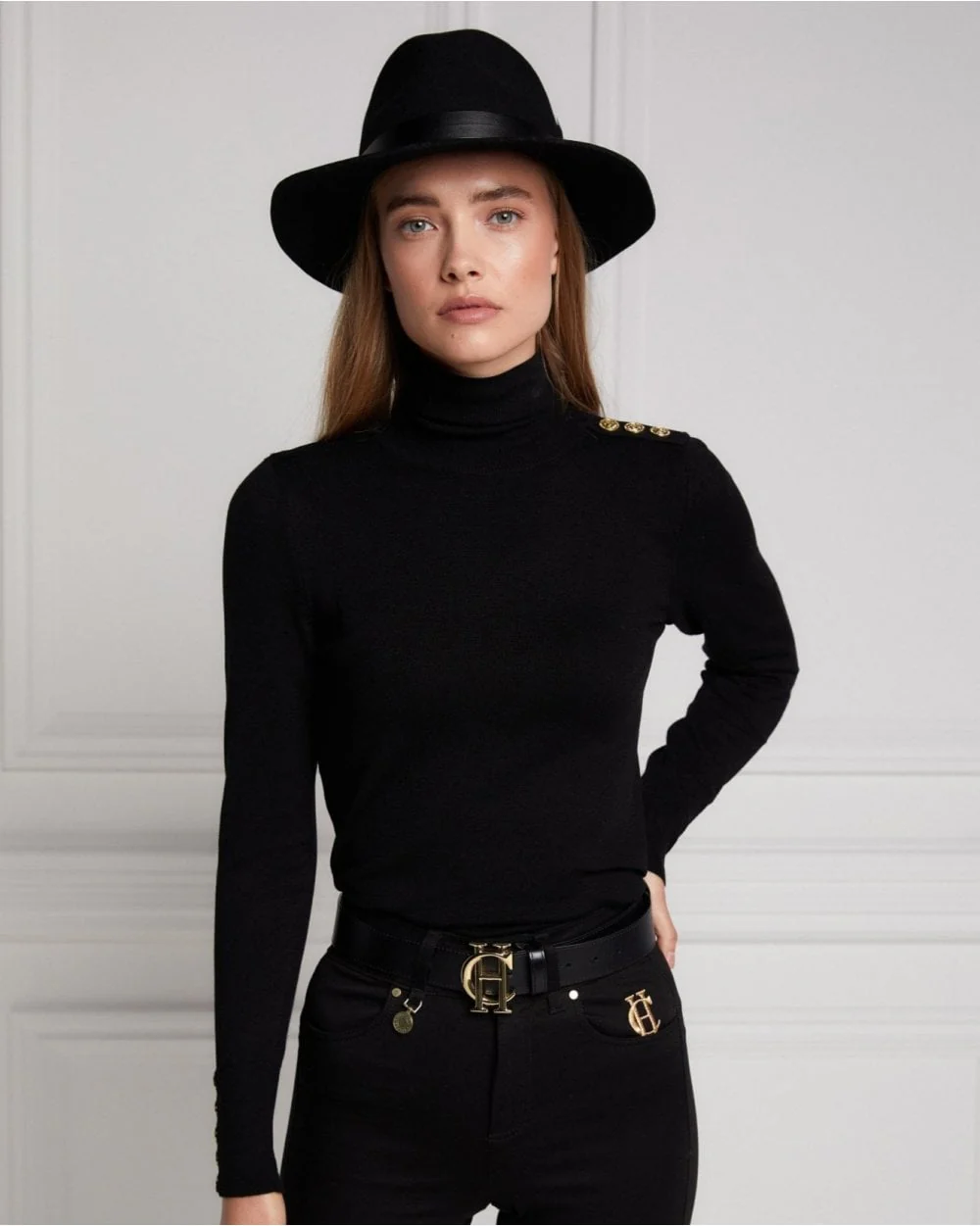 Buttoned Knit Roll Neck - Image 21