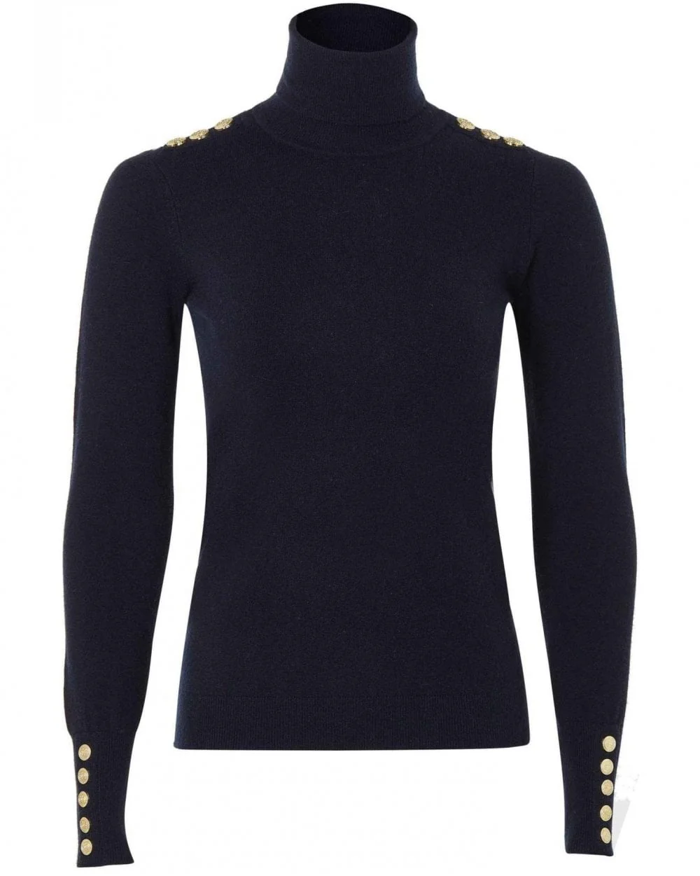 Buttoned Knit Roll Neck - Image 27