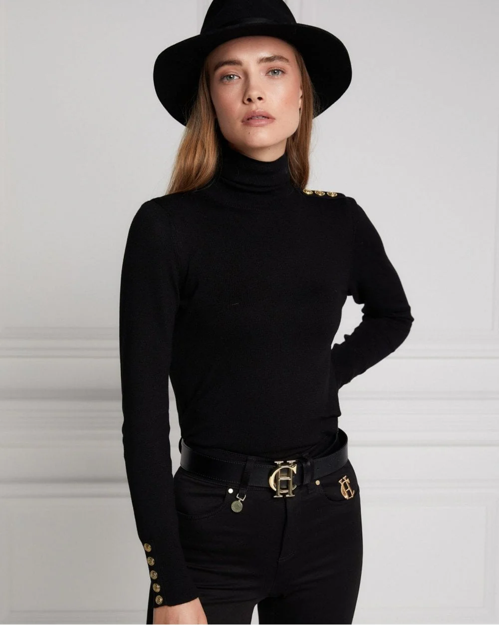 Buttoned Knit Roll Neck - Image 38