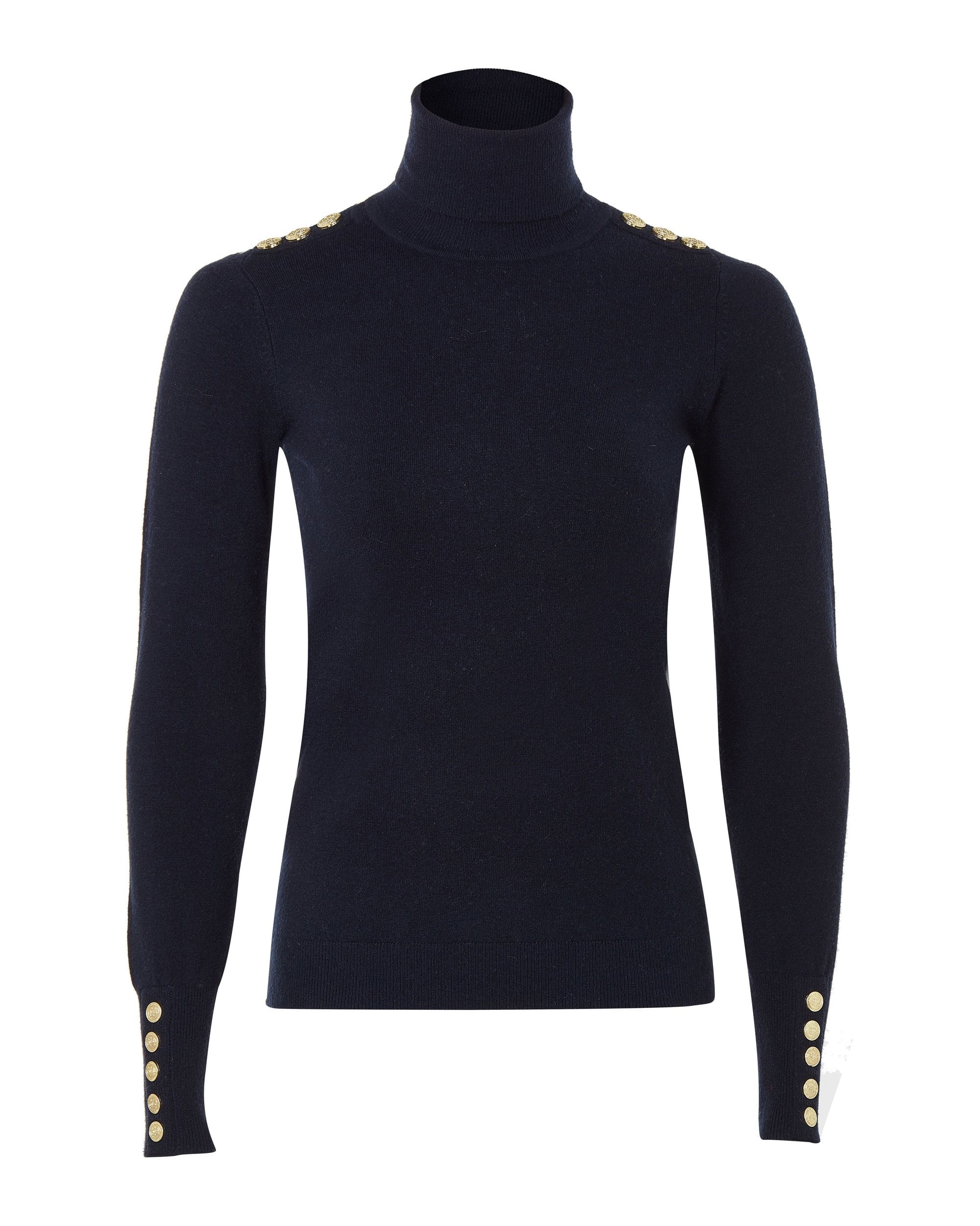 Buttoned Knit Roll Neck - Image 42